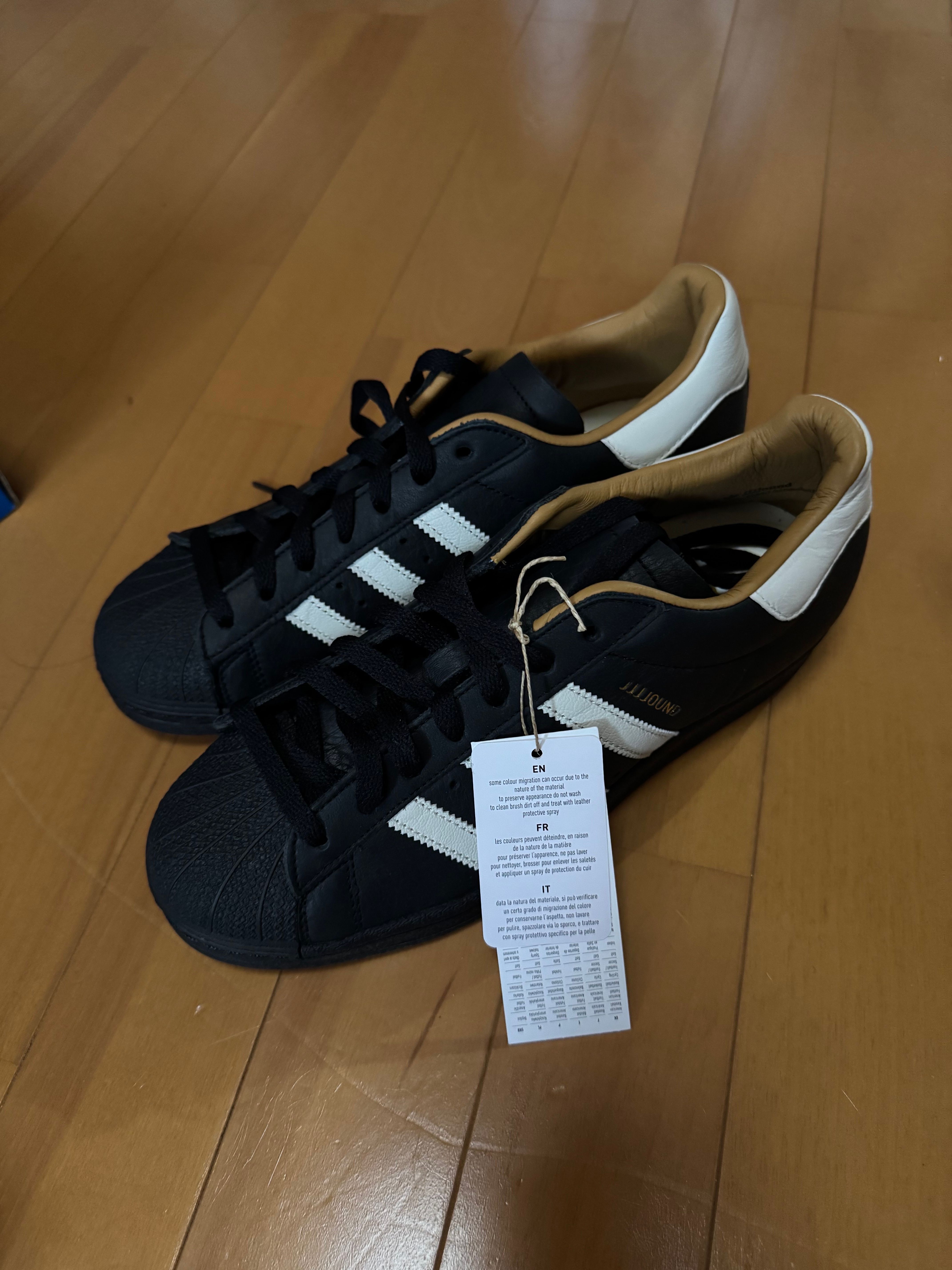 JJJJound × adidas Superstar 90 Made in Germany "Core Black/Off White/Core Black"