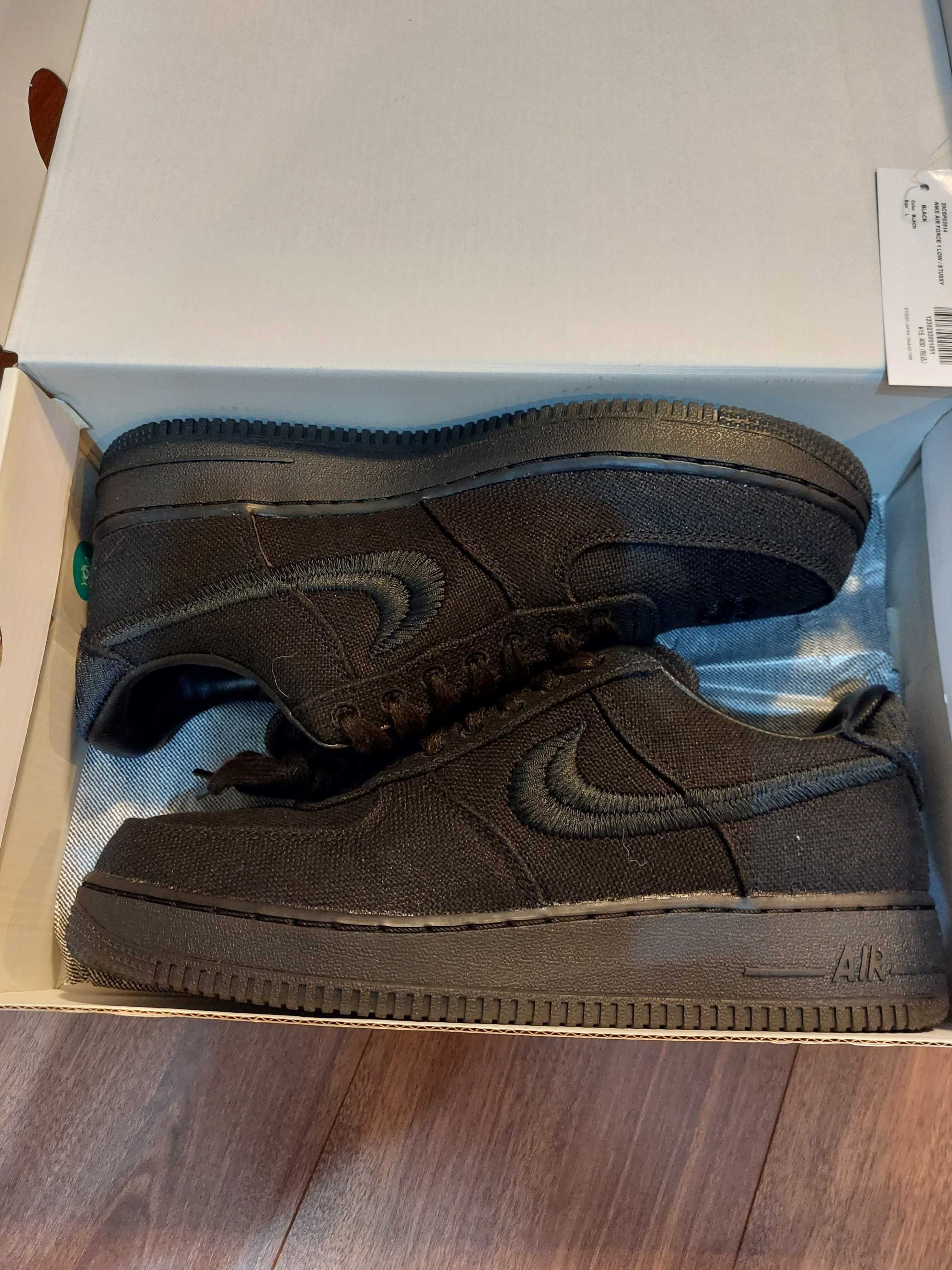 Stussy × Nike Air Force 1 Low "Triple Black"