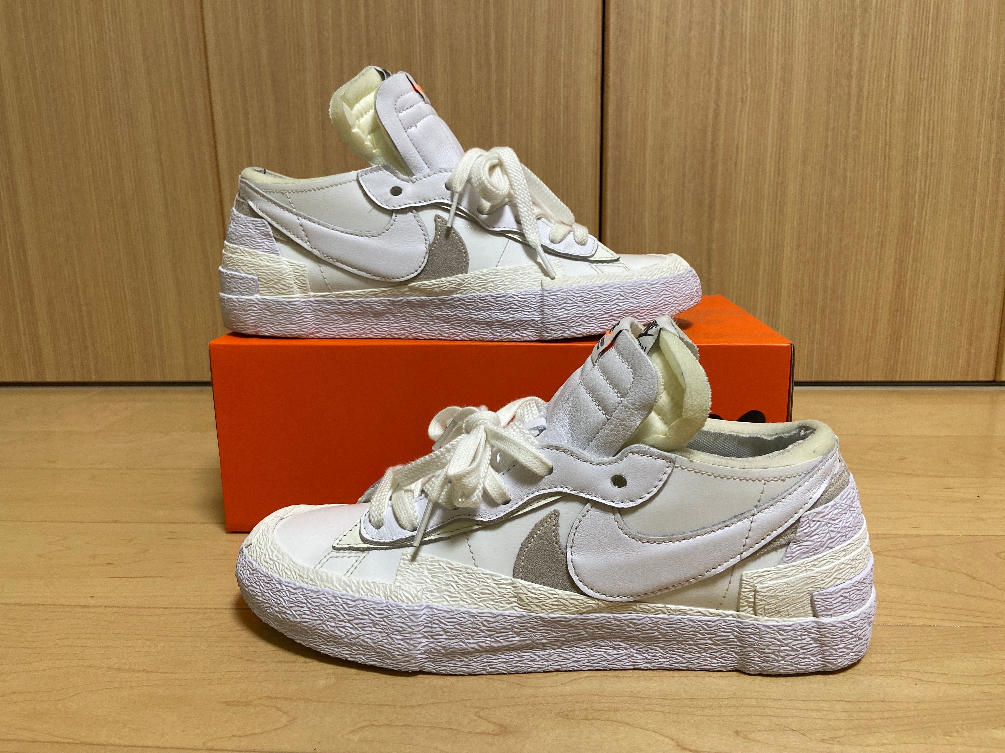 sacai × Nike Blazer Low "White Patent Leather"