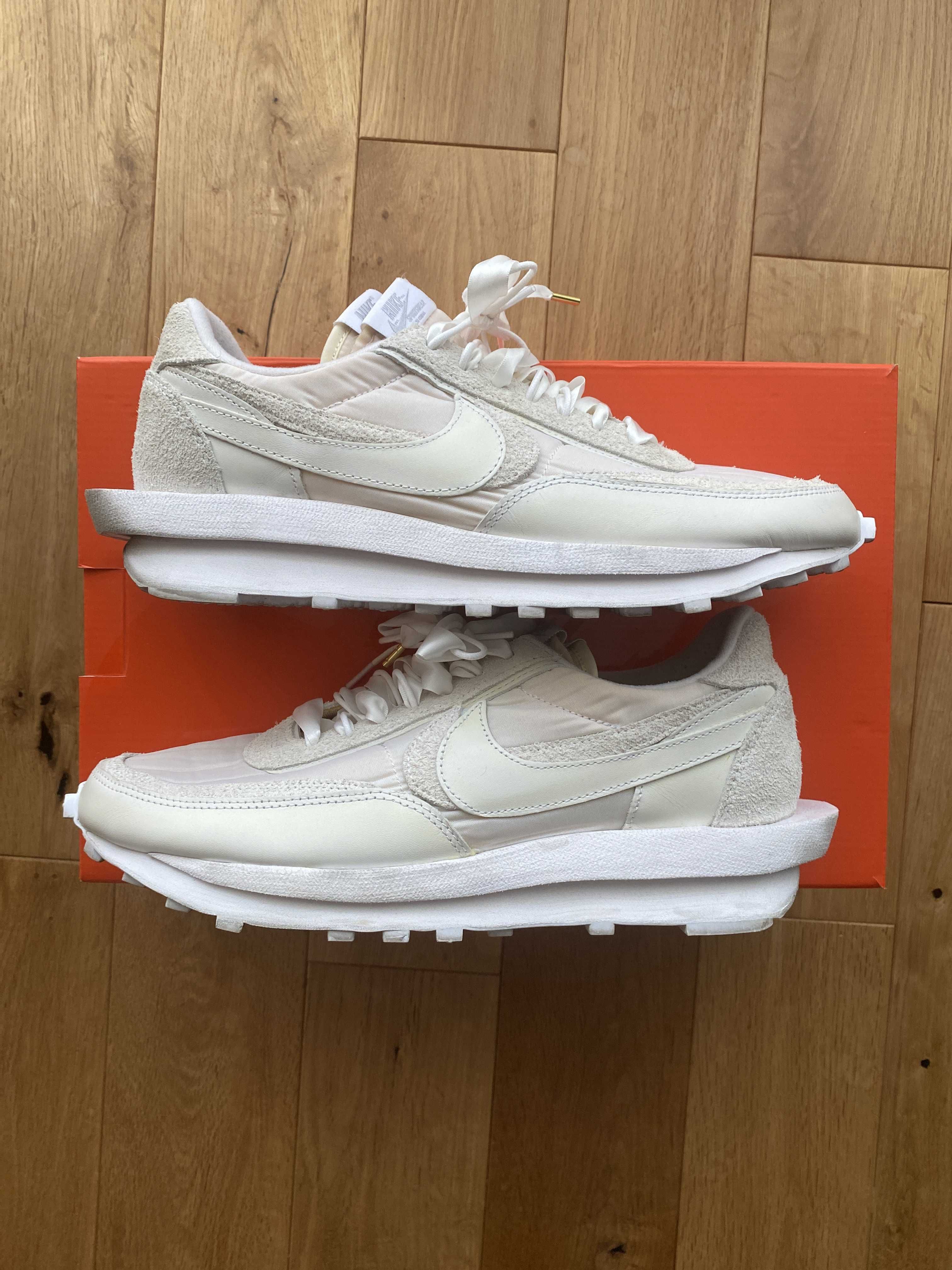 sacai × Nike LDV Waffle "Triple White"