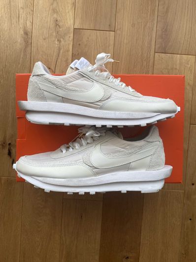 sacai × Nike LDV Waffle "Triple White"