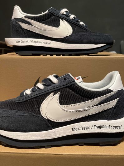Fragment × sacai × Nike LD Waffle "Blackended Blue"