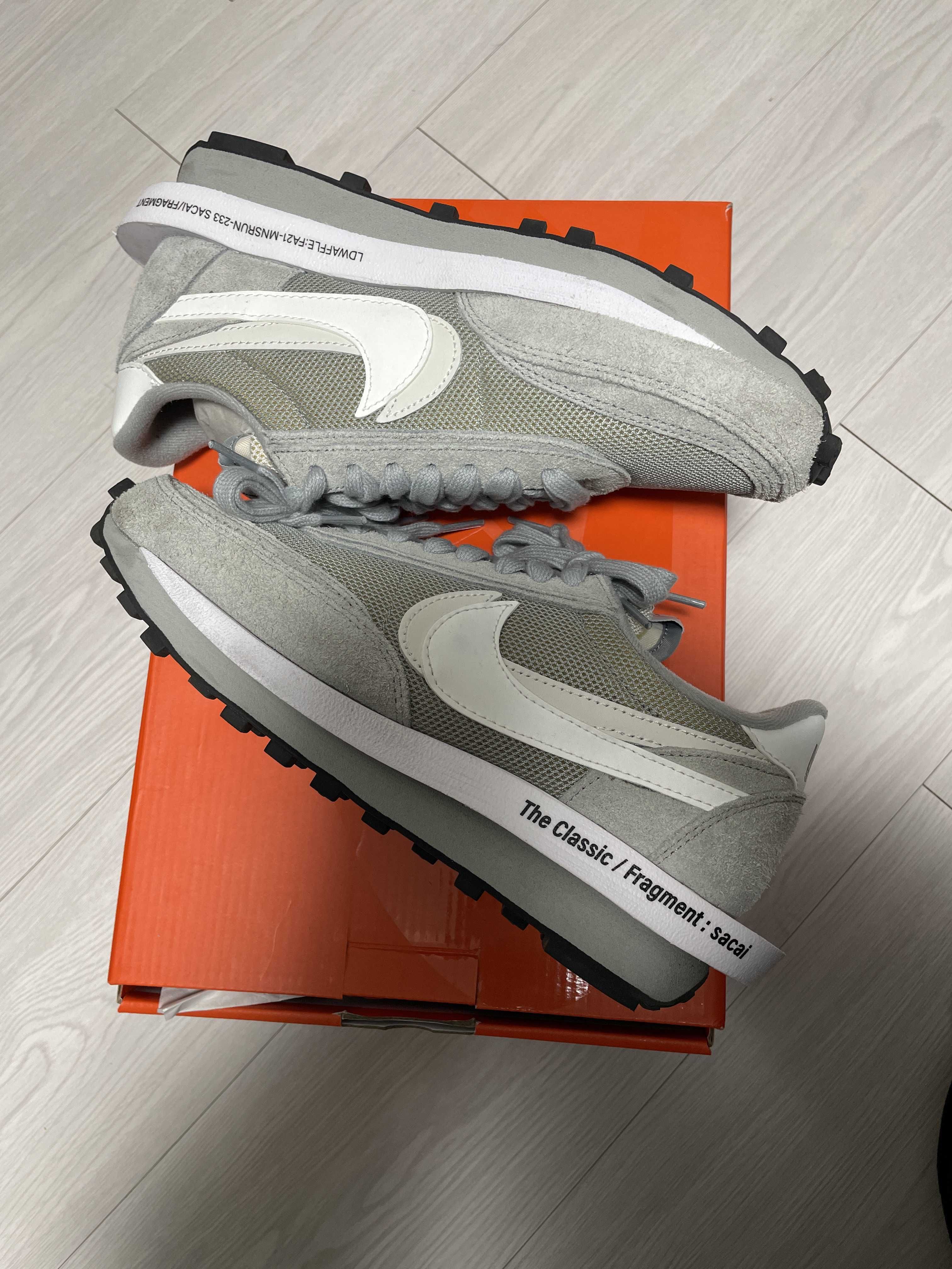 Fragment × sacai × Nike LD Waffle "Light Smoke Grey"