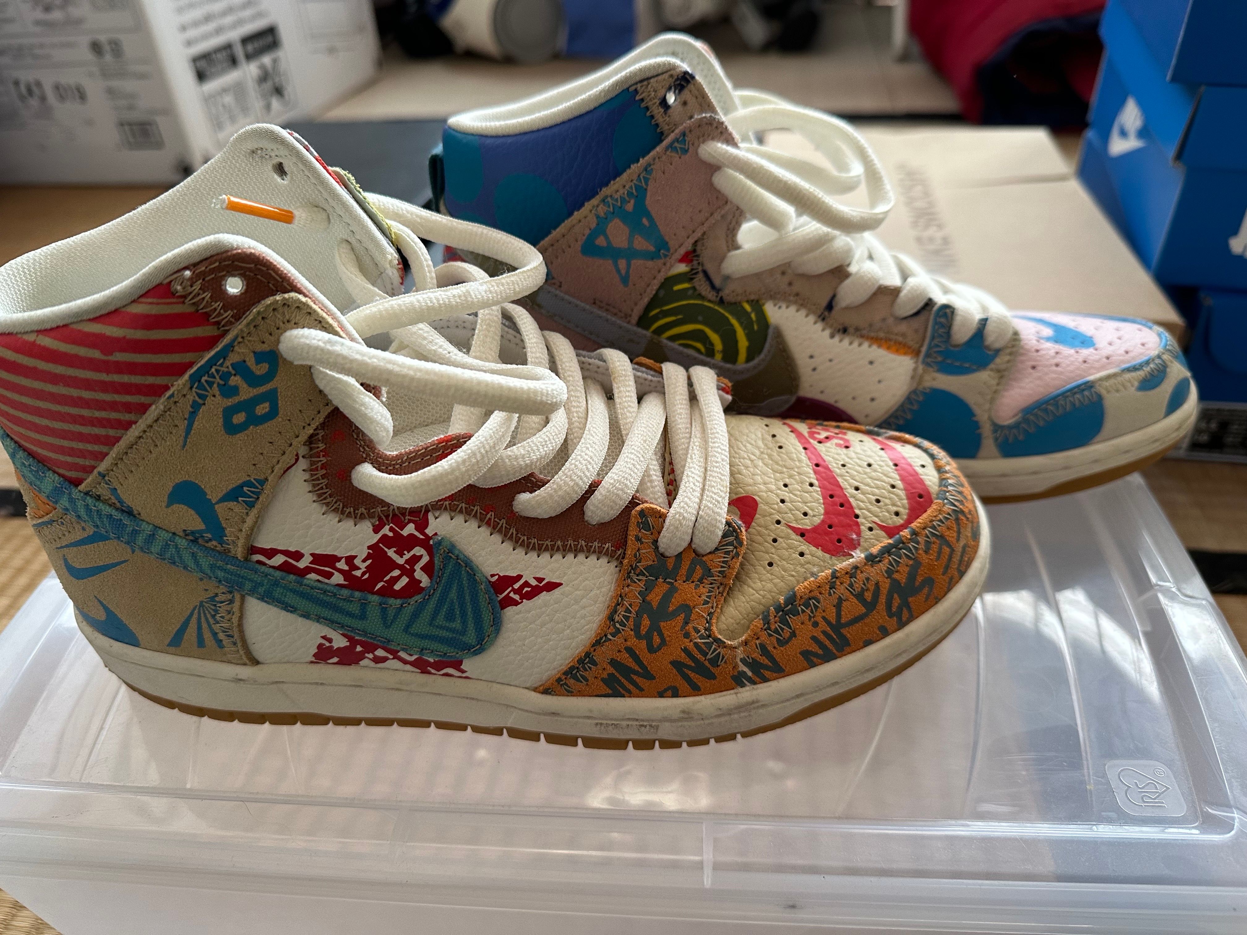 THOMAS CAMPBELL × Nike SB Dunk High "Ice Jade/Circuit Orange-Sail"