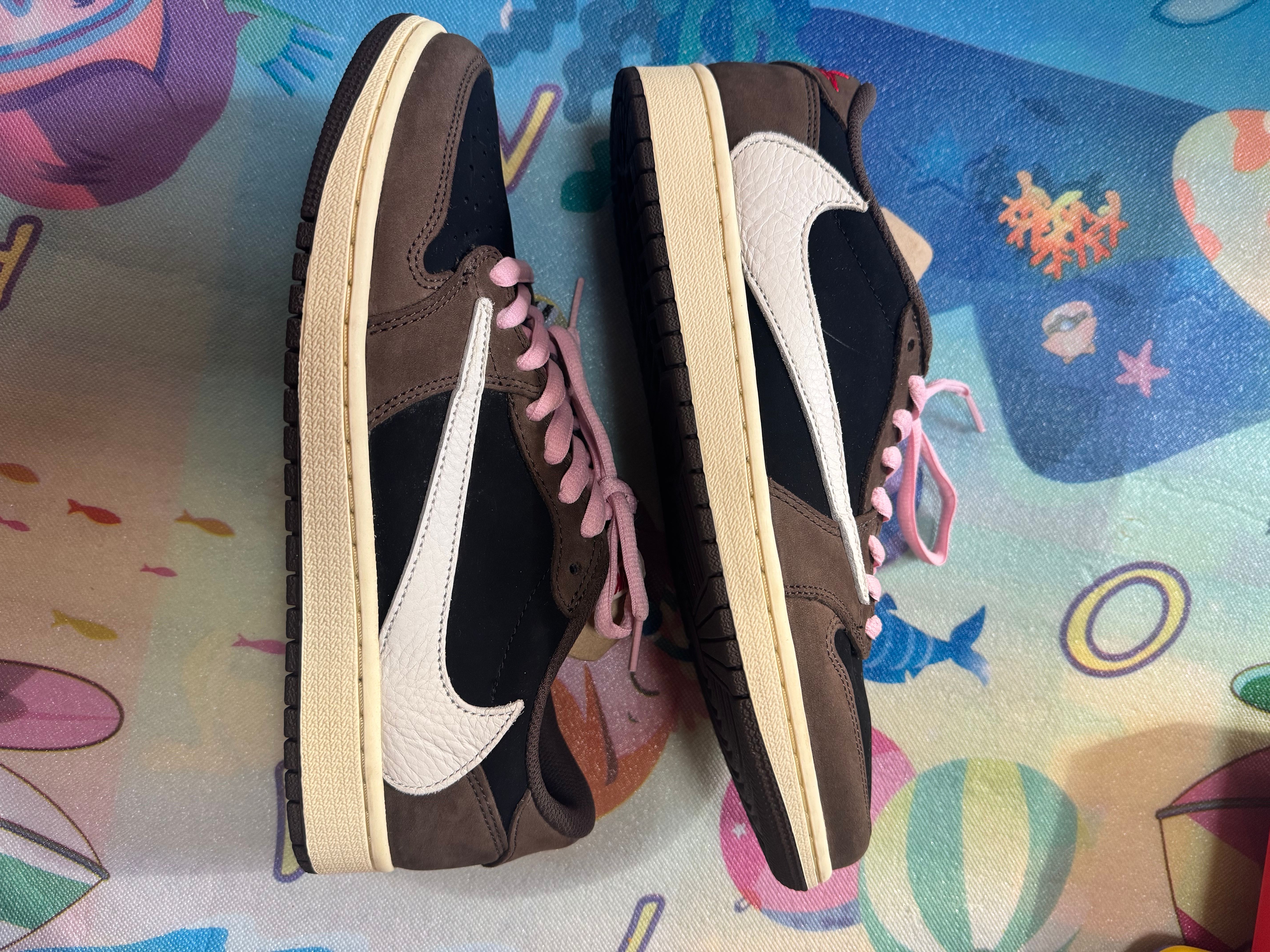 Travis Scott × Nike Air Jordan 1 Low OG SP-T  "Black/Dark Mocha"