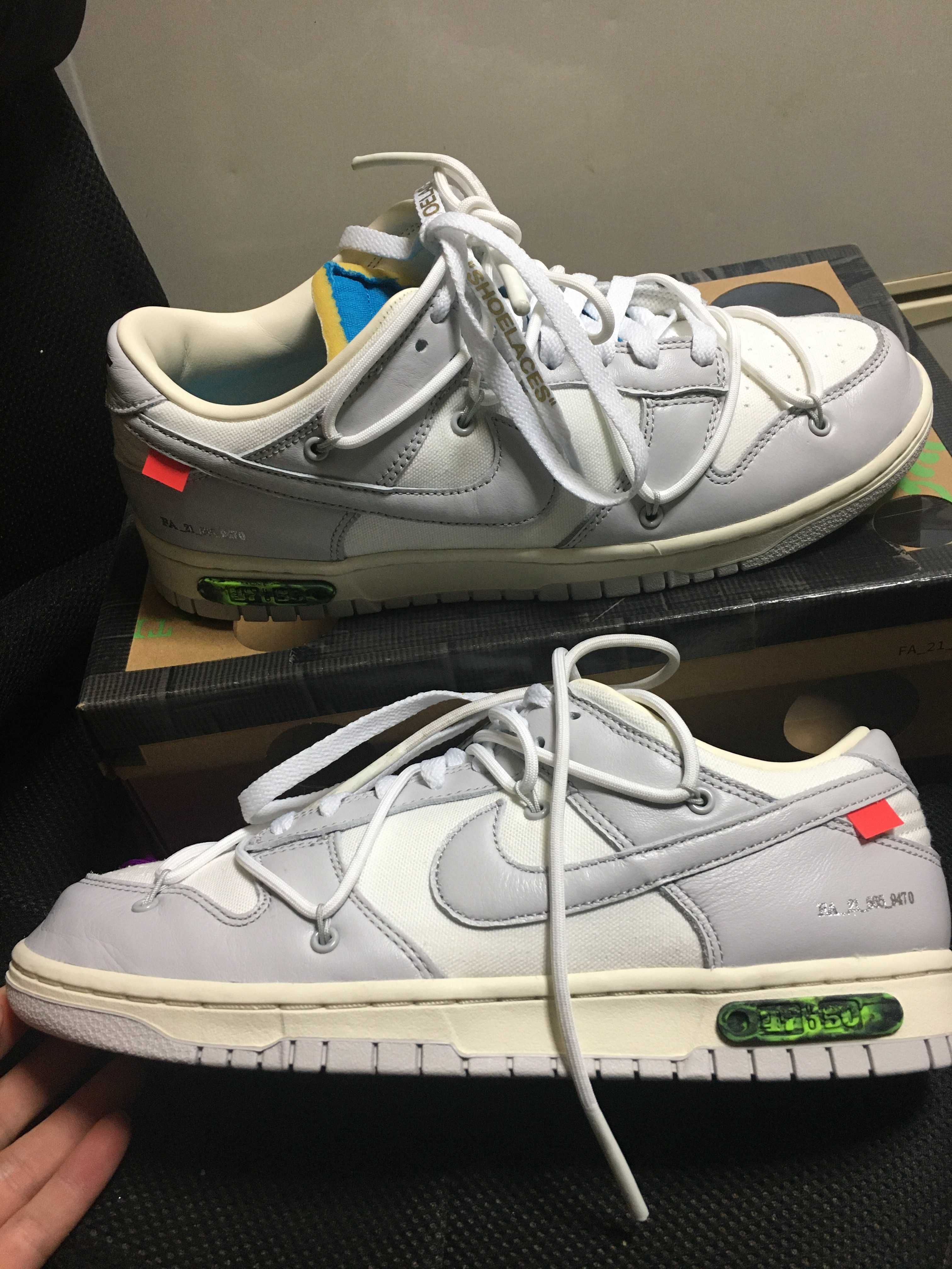 Off-White × Nike Dunk Low "Sail/Neutral Gray"