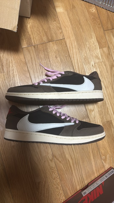 Travis Scott × Nike Air Jordan 1 Low OG SP-T "Black/Dark Mocha"