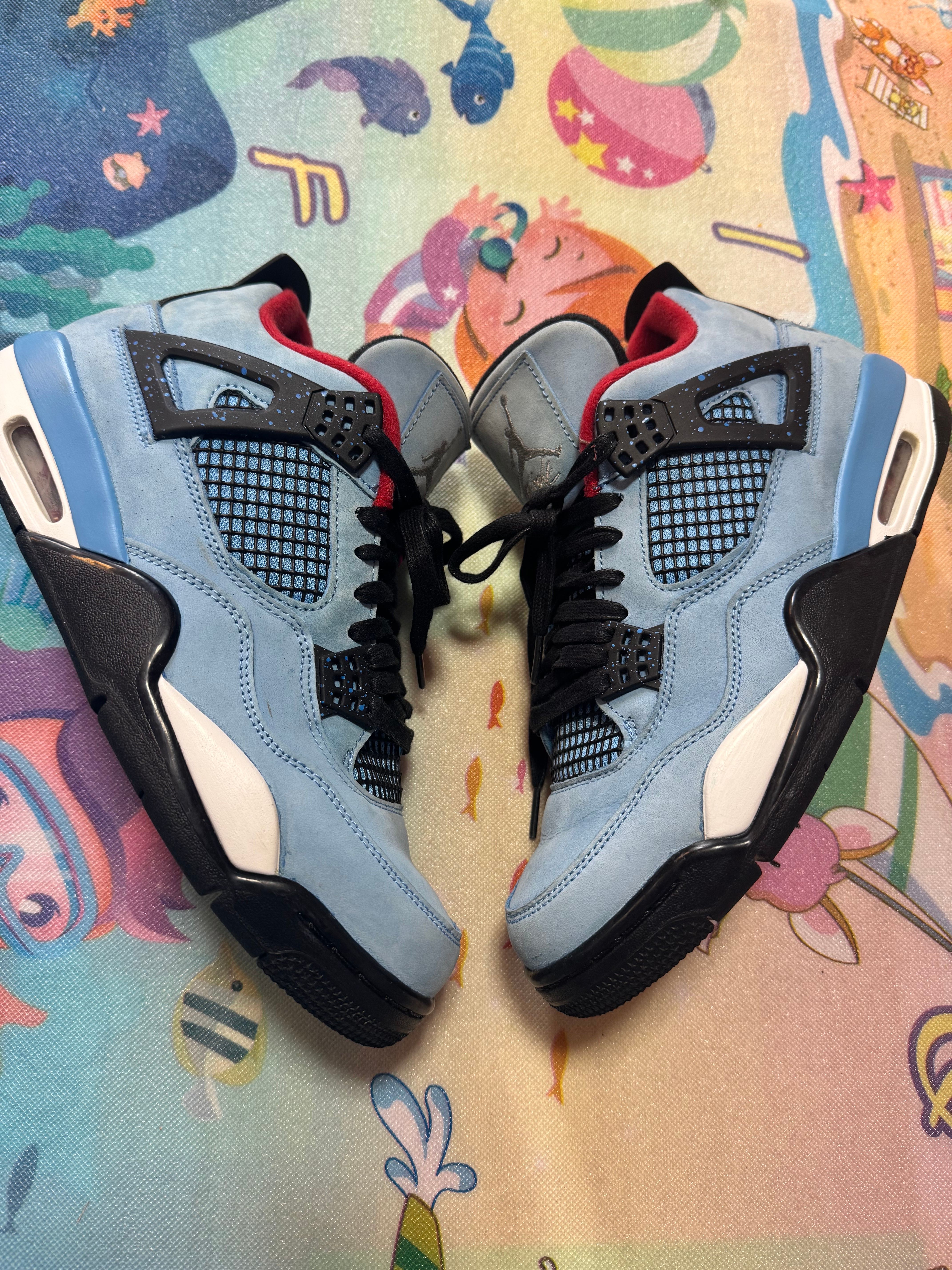 Travis Scott × Nike Air Jordan 4 Retro Cactus Jack "University Blue"