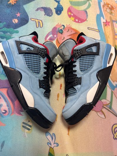Travis Scott × Nike Air Jordan 4 Retro Cactus Jack "University Blue"