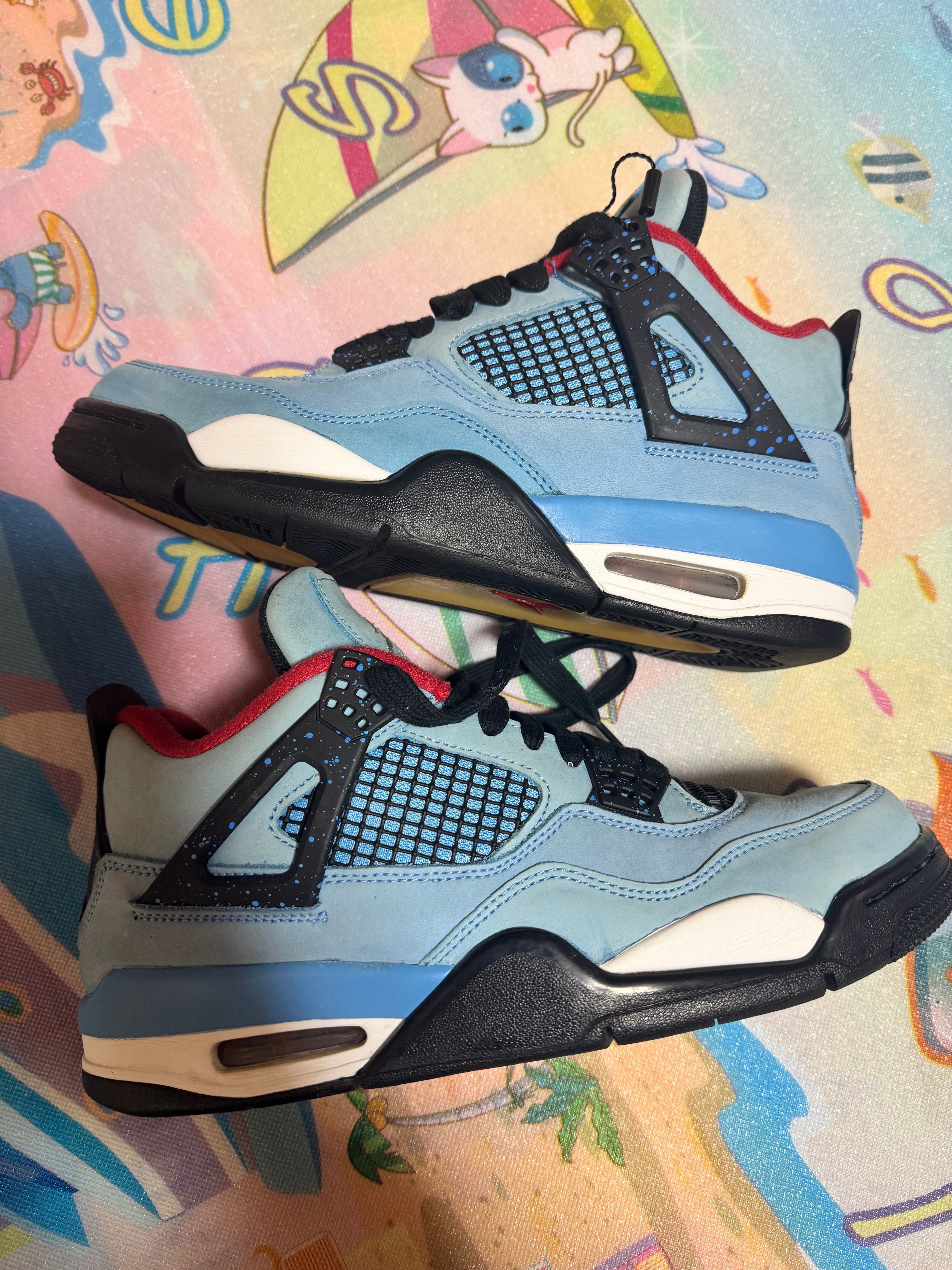 Travis Scott × Nike Air Jordan 4 Retro Cactus Jack "University Blue"