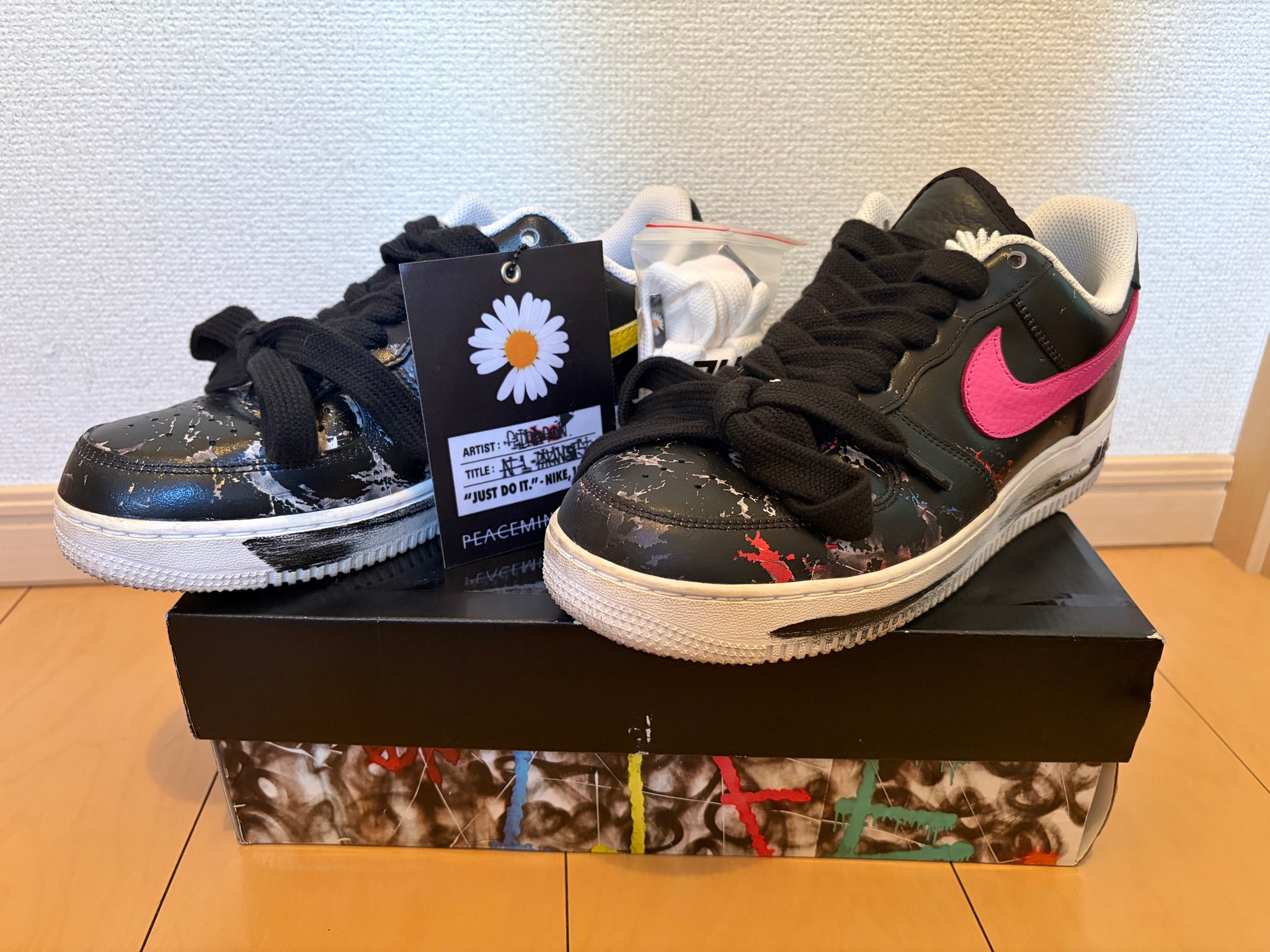 PEACEMINUSONE × Nike Air Force 1 Low '07 Para-Noise 3.0 "Black and Multi-Color" / G-DRAGON