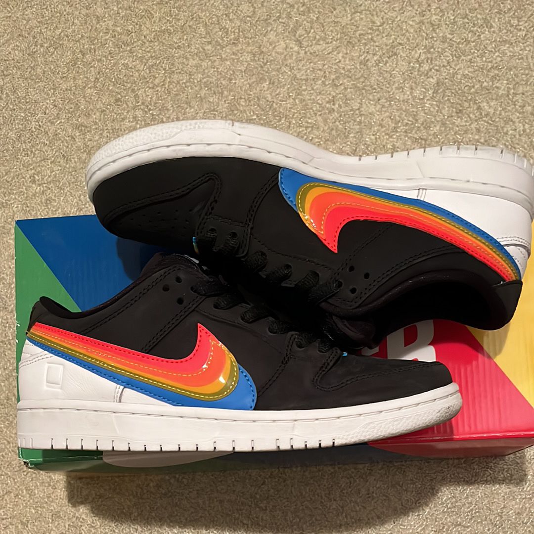 Polaroid × Nike SB Dunk Low Pro QS "Black/White"