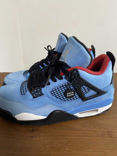 Travis Scott × Nike Air Jordan 4 Retro Cactus Jack "University Blue"