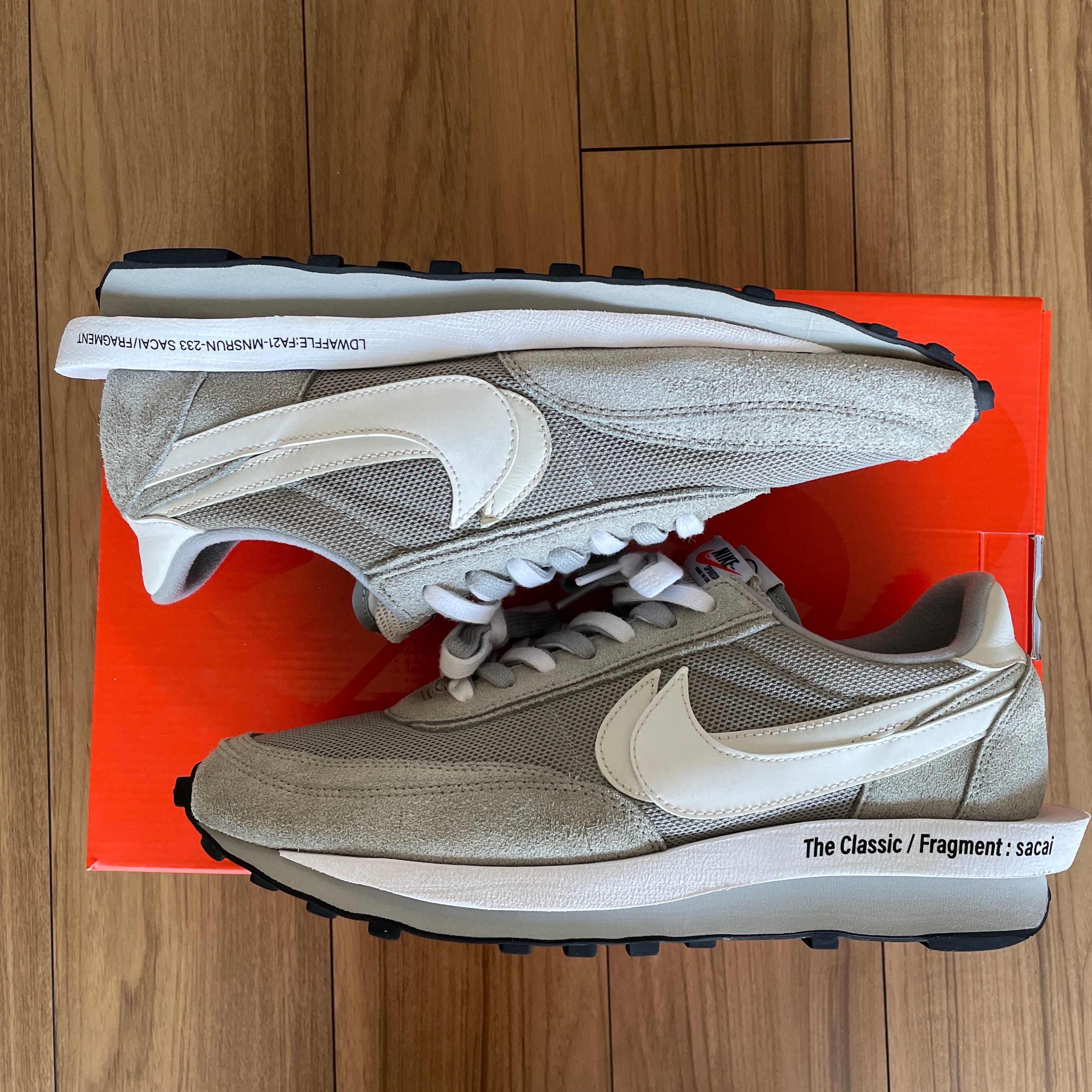 Fragment × sacai × Nike LD Waffle "Light Smoke Grey"