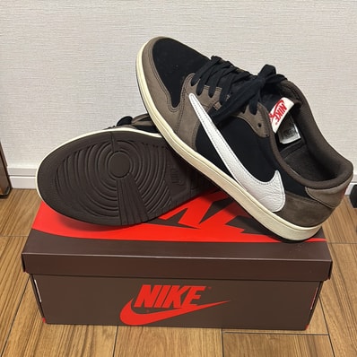 Travis Scott × Nike Air Jordan 1 Low OG SP-T "Black/Dark Mocha"