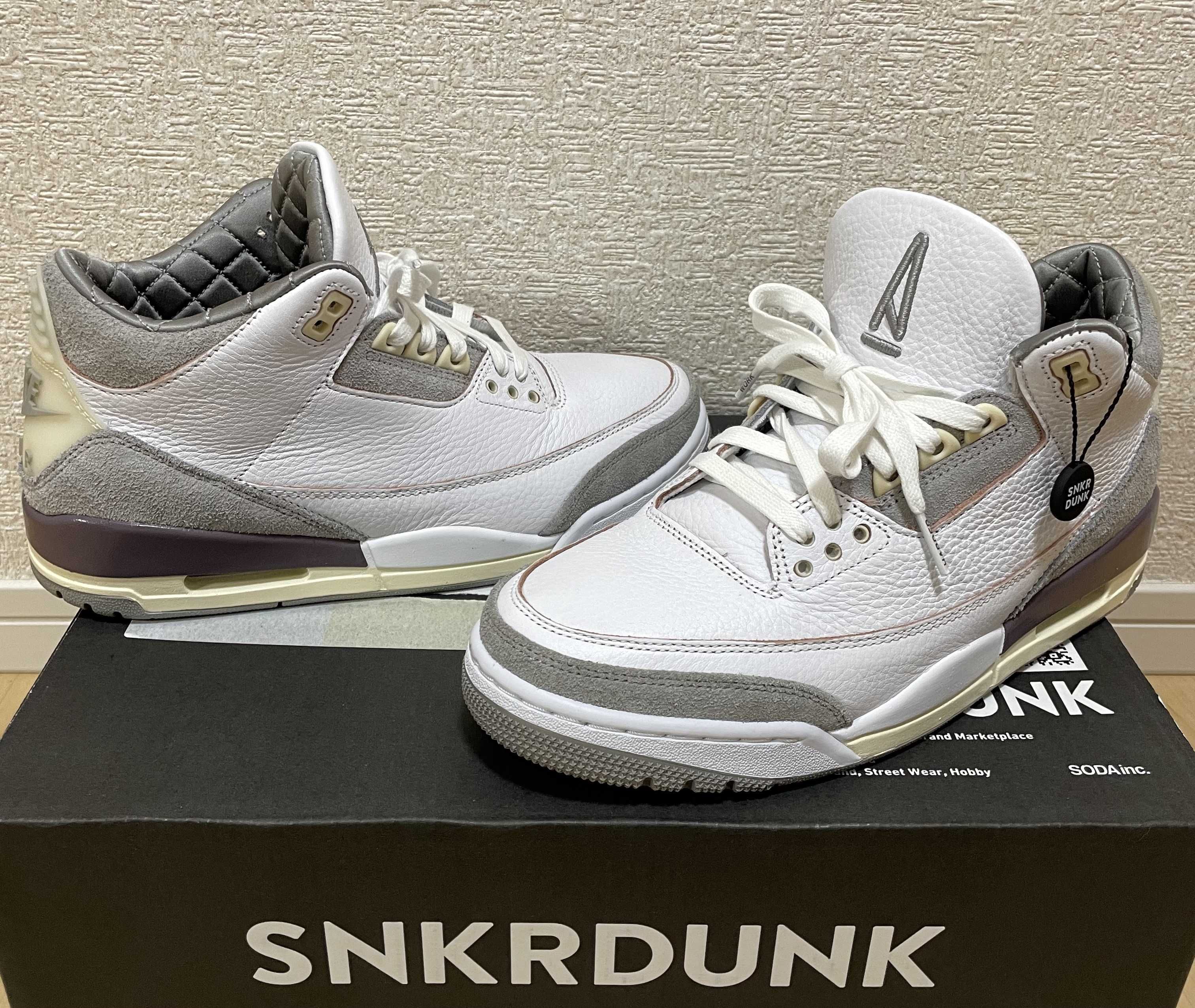A Ma Maniere × Nike Women's Air Jordan 3 Retro SP "White/Medium Grey Violet Ore"