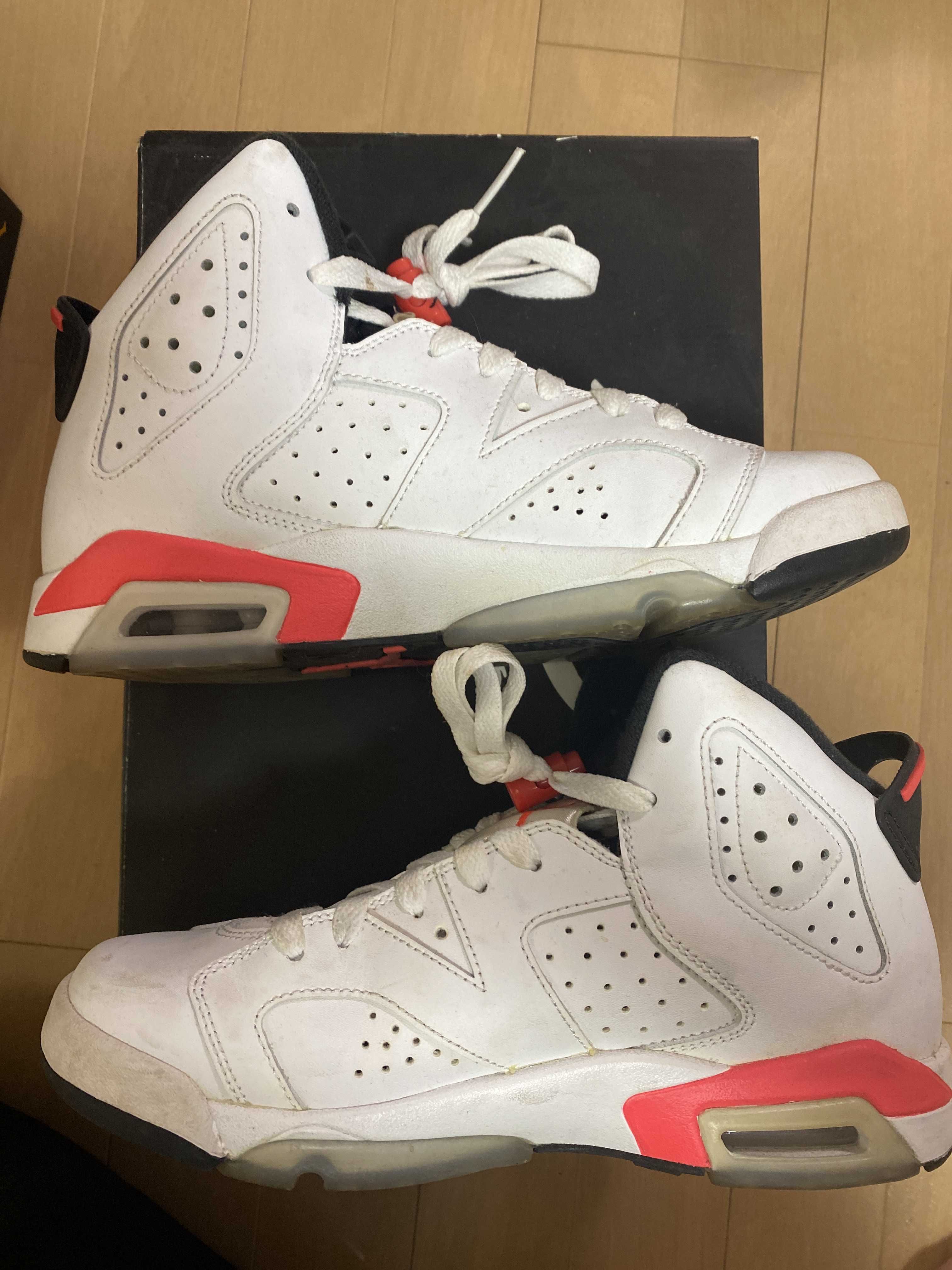 NIKE AIR JORDAN 6 RETRO INFRARED WHITE 2014 (GS)