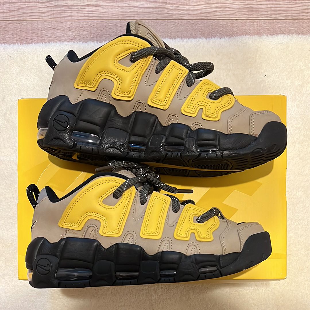 AMBUSH × Nike Air More Uptempo Low "Vivid Sulfur and Limestone"
