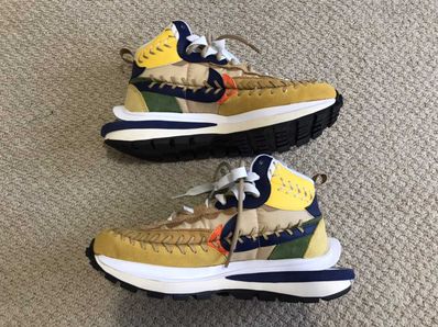 Jean-Paul Gaultier × sacai × Nike VaporWaffle "Sesame/Multi Color"