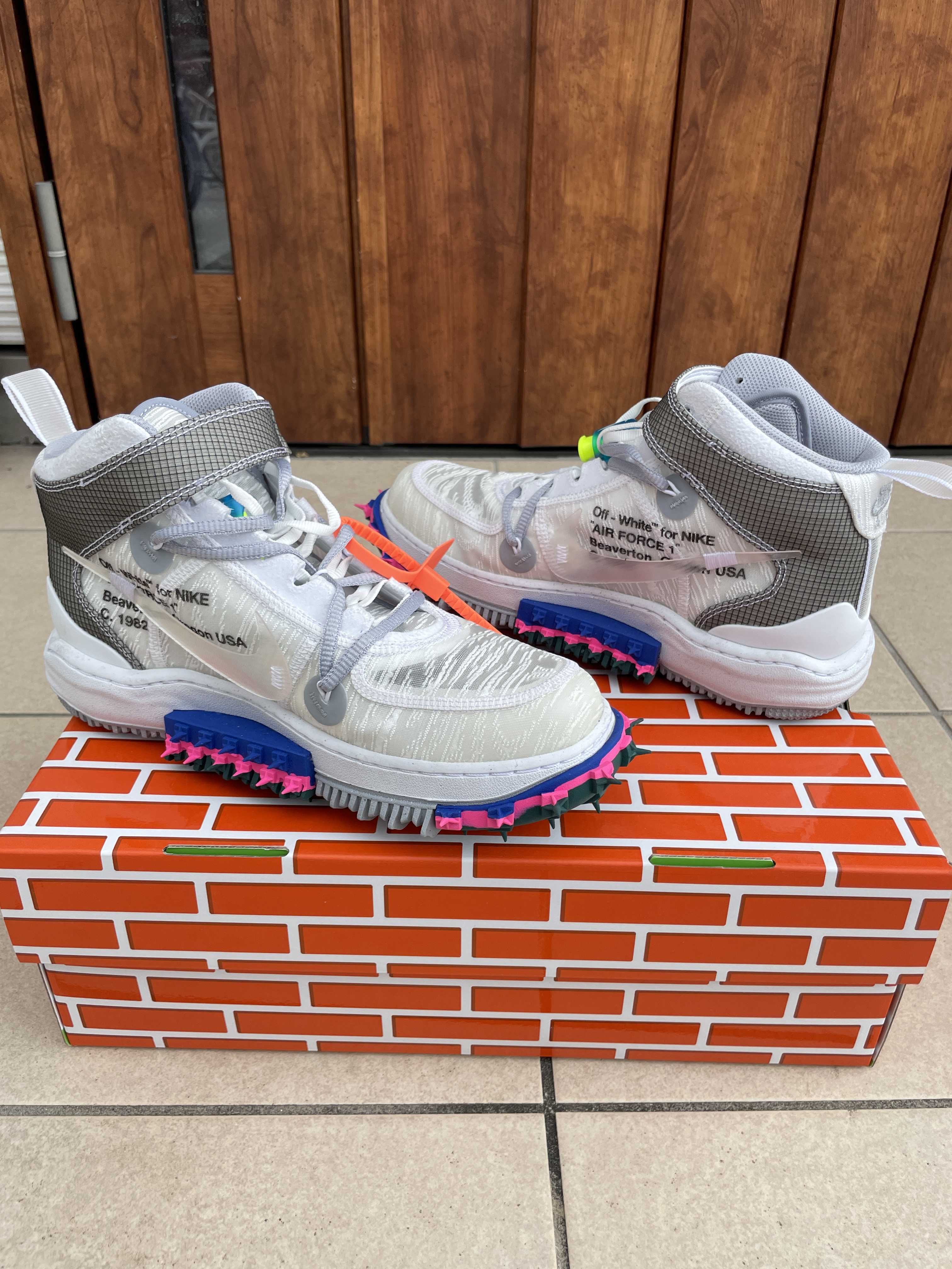 Off-White × Nike Air Force 1 Mid "White"