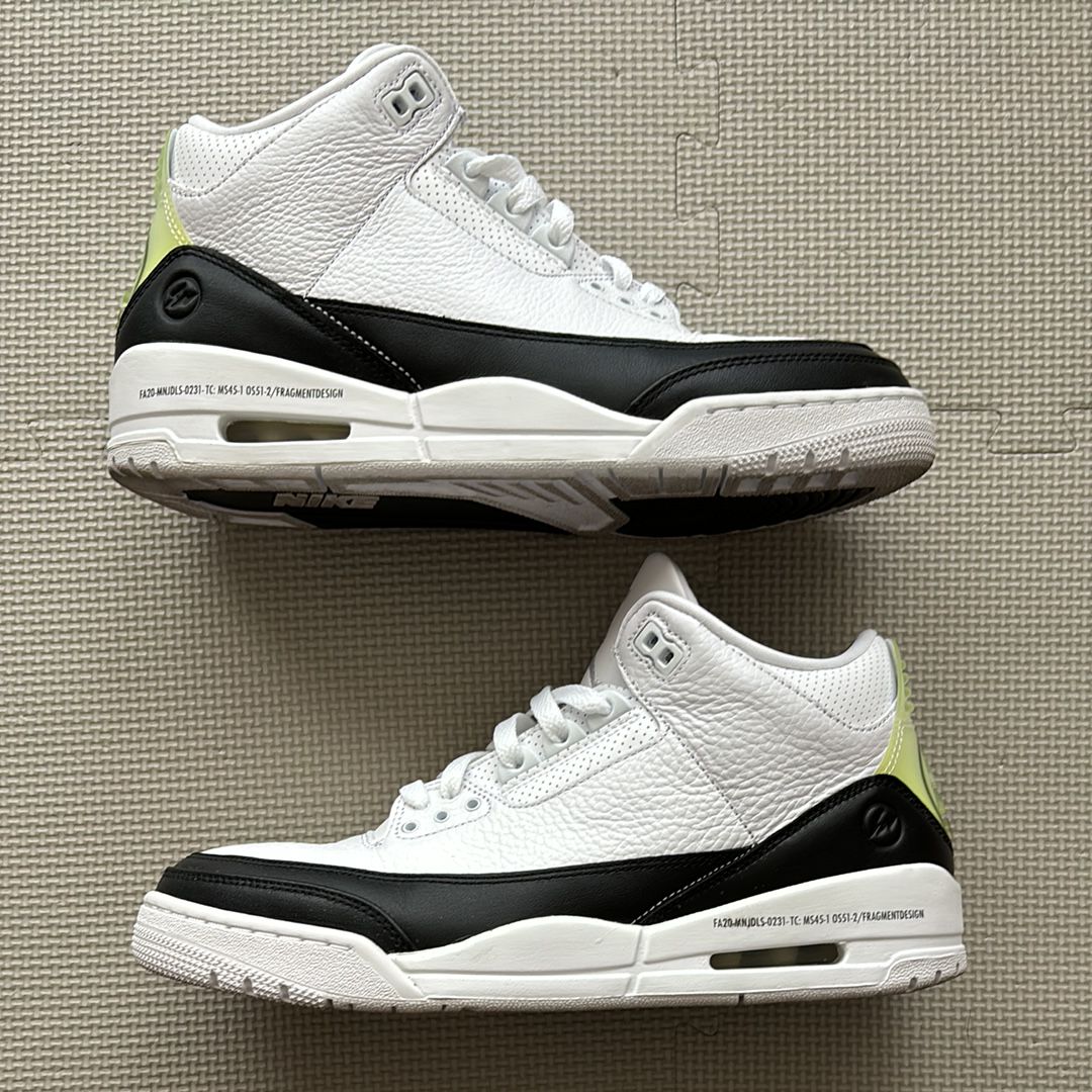 Fragment × Nike Air Jordan 3 "White/Black"