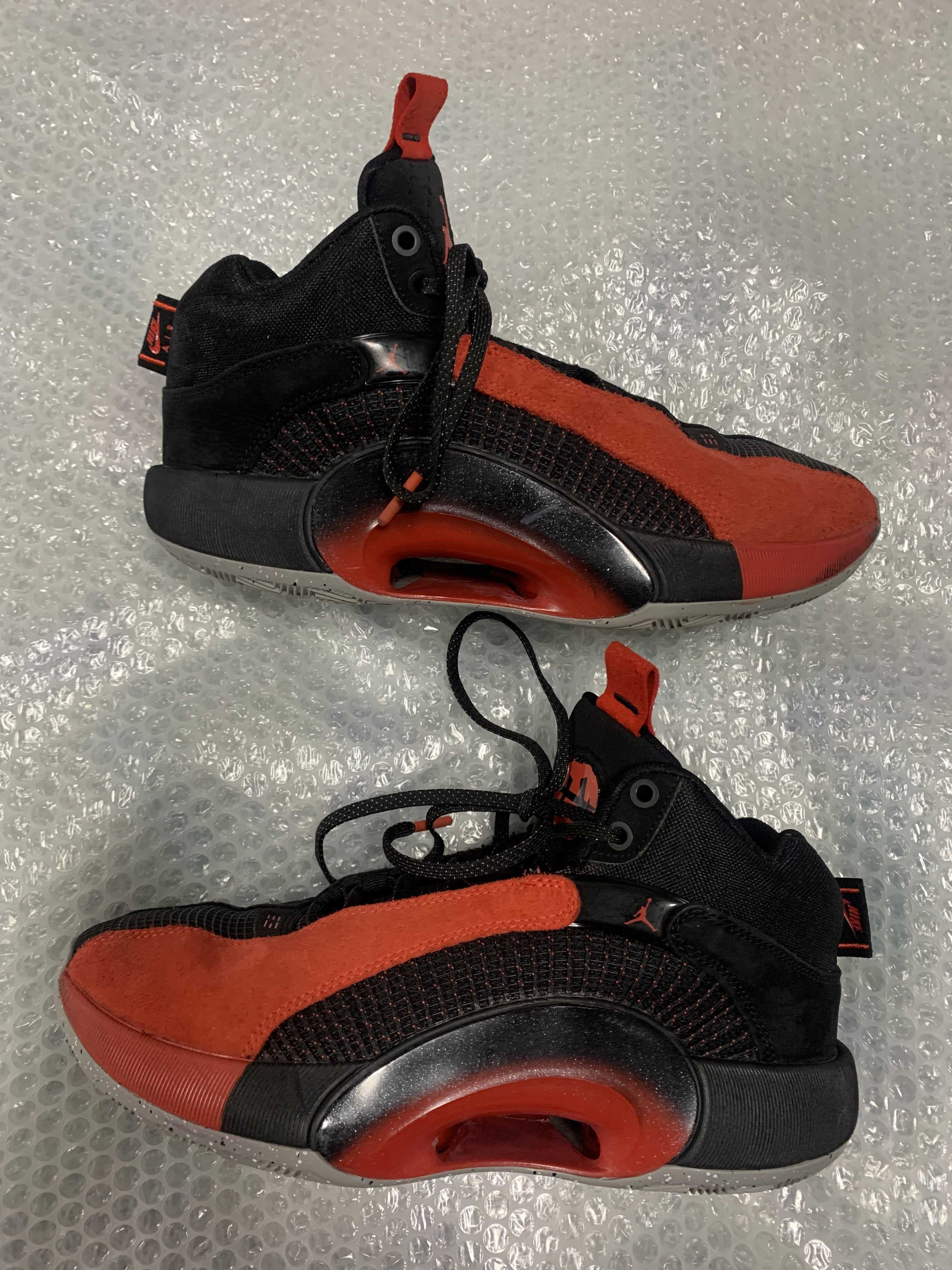 Nike Air Jordan XXXV Warrior "Black/University Red Cement Grey"