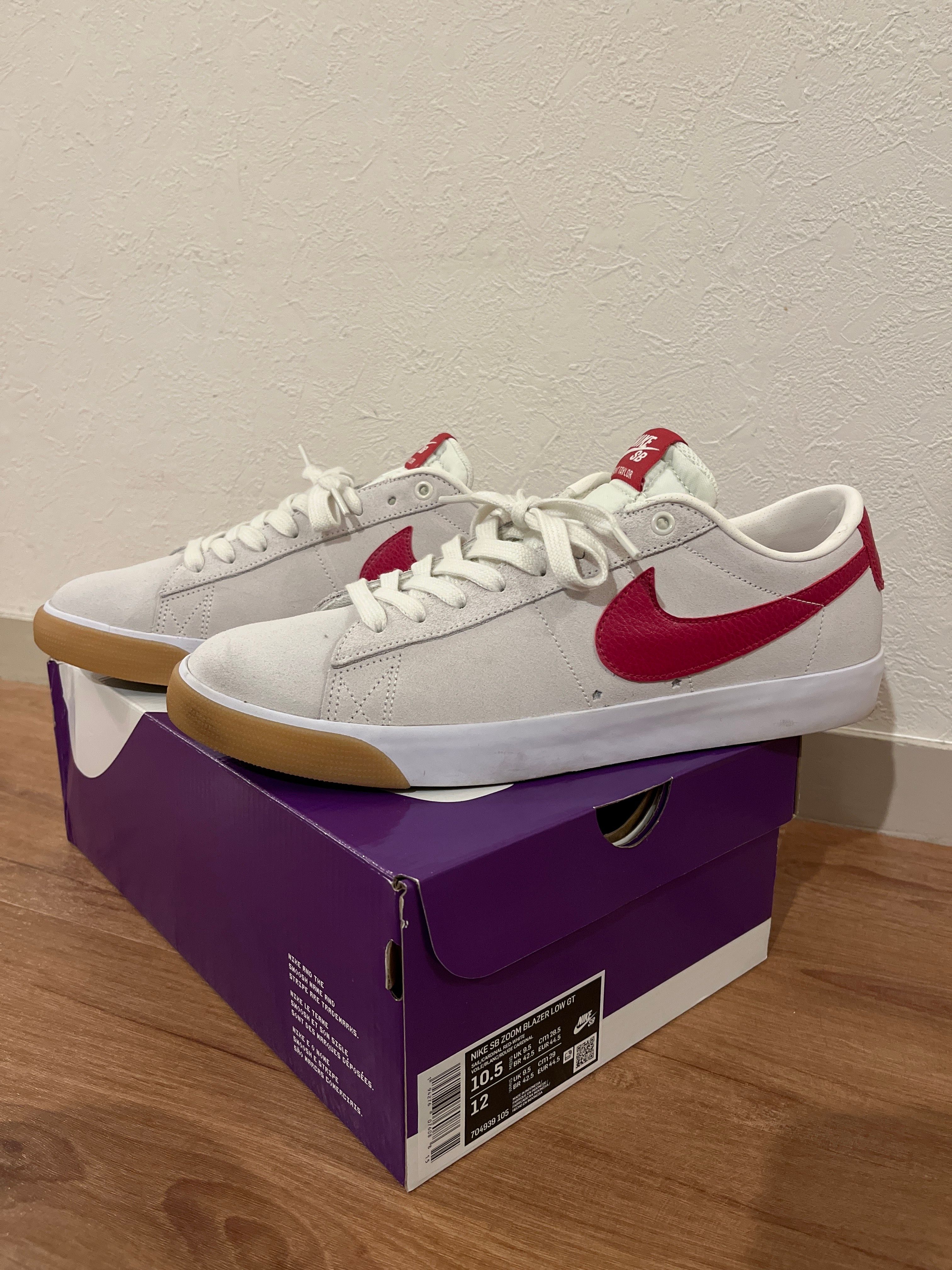 Nike SB Blazer Low GT "Sail Cardinal Red"