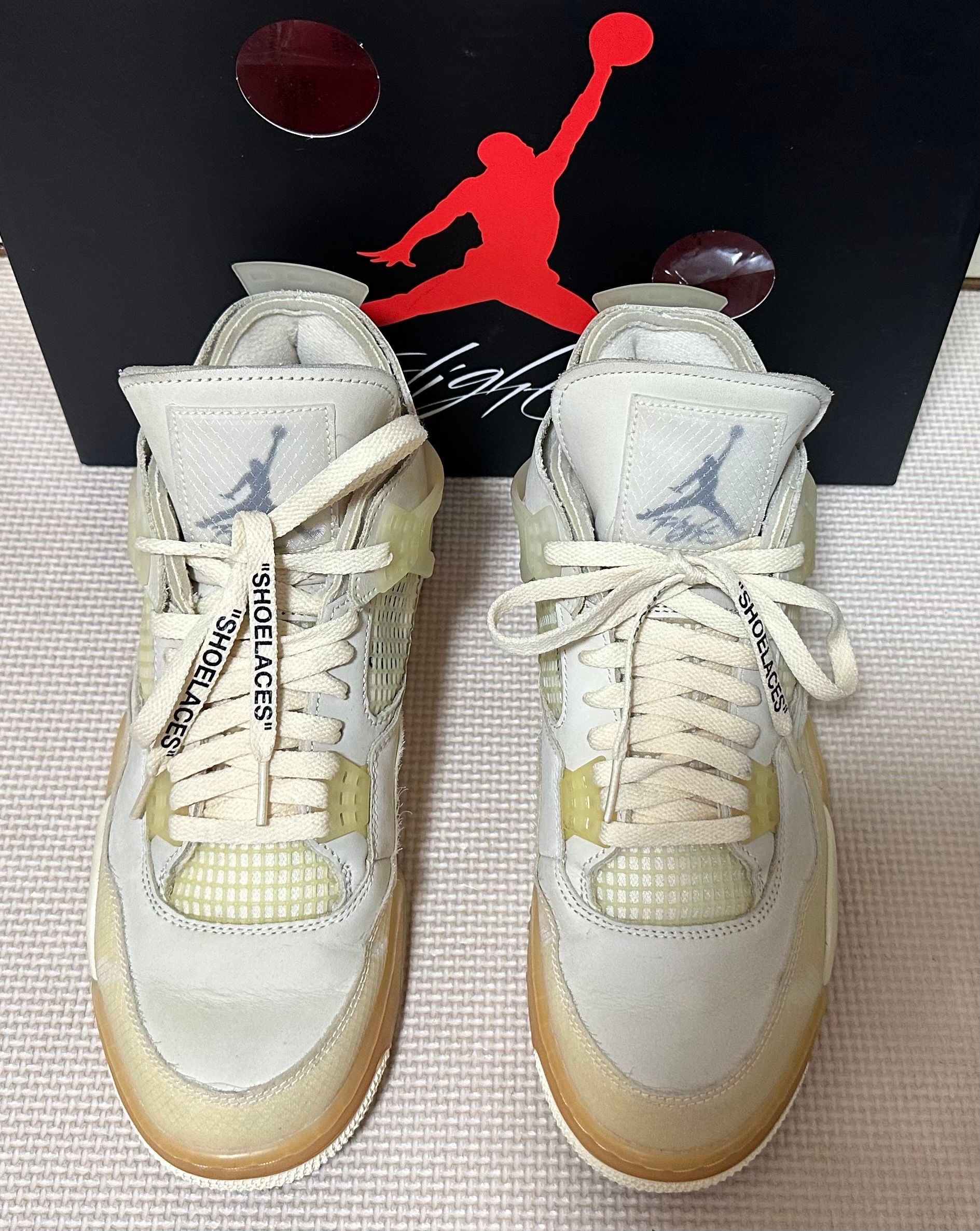 Off-White × Nike Women's Air Jordan 4 SP "Sail"