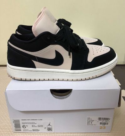 Nike Women's Air Jordan 1 Low "Black/Guava" (White Midsole)
