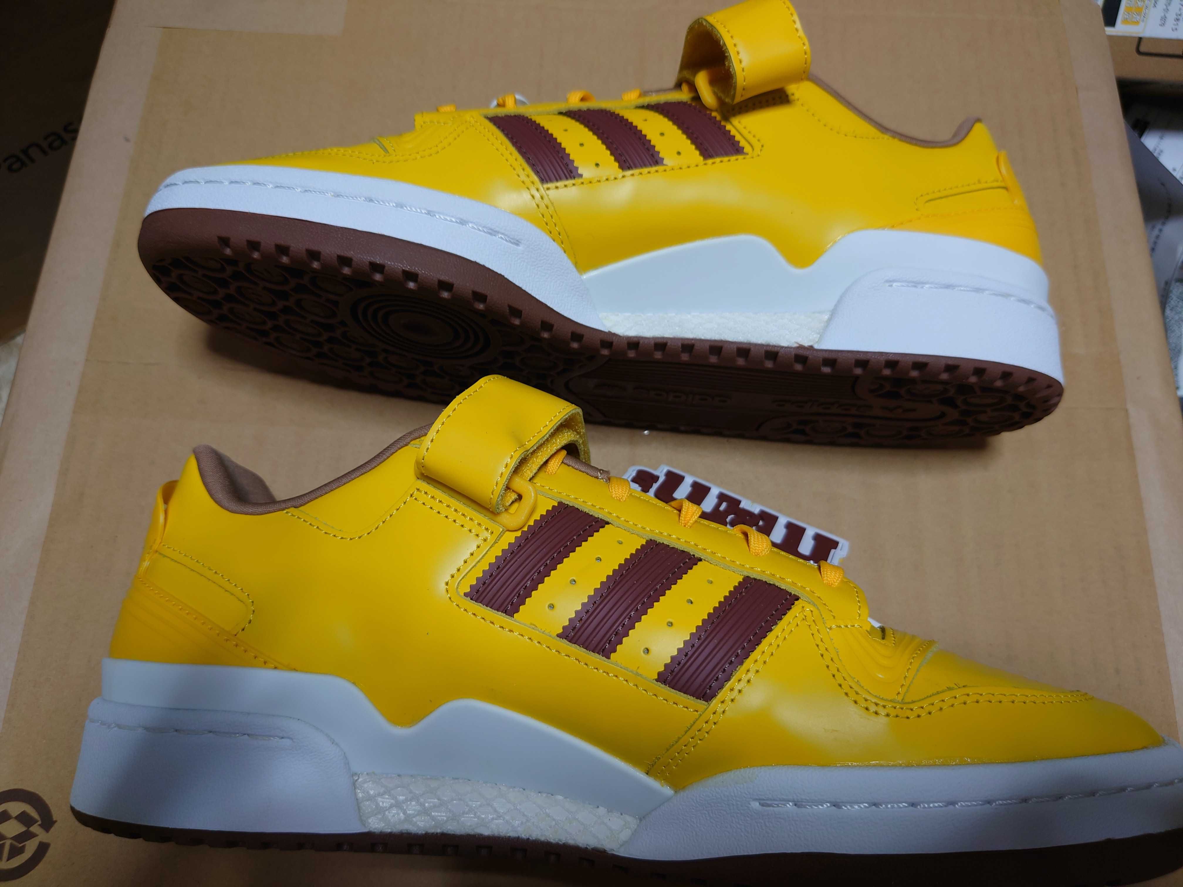 m&m's × adidas Forum Low "Yellow/Brown"