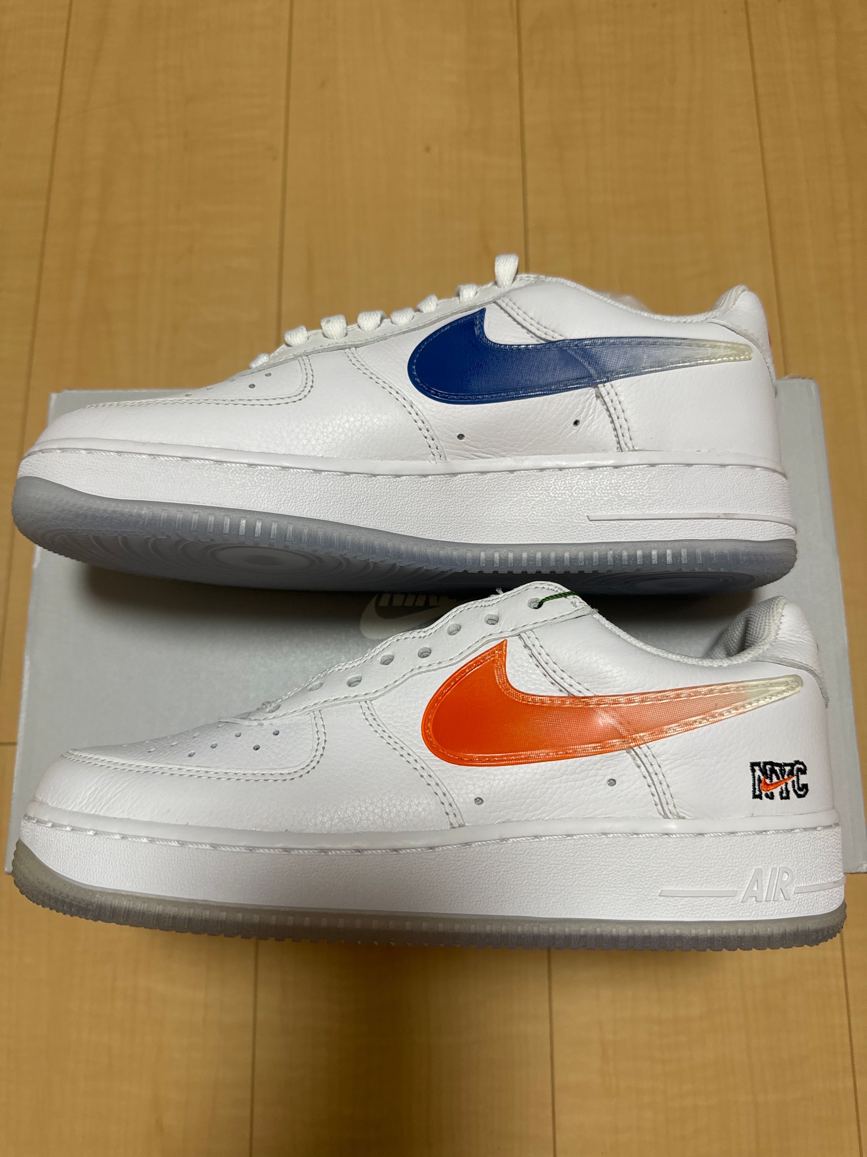 KITH × Nike Air Force 1 Low "White/Rush Blue/White/Brilliant Orange"