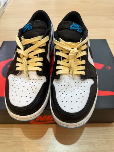 Nike Air Jordan 1 Low OG "Black and Dark Powder Blue/UNC"