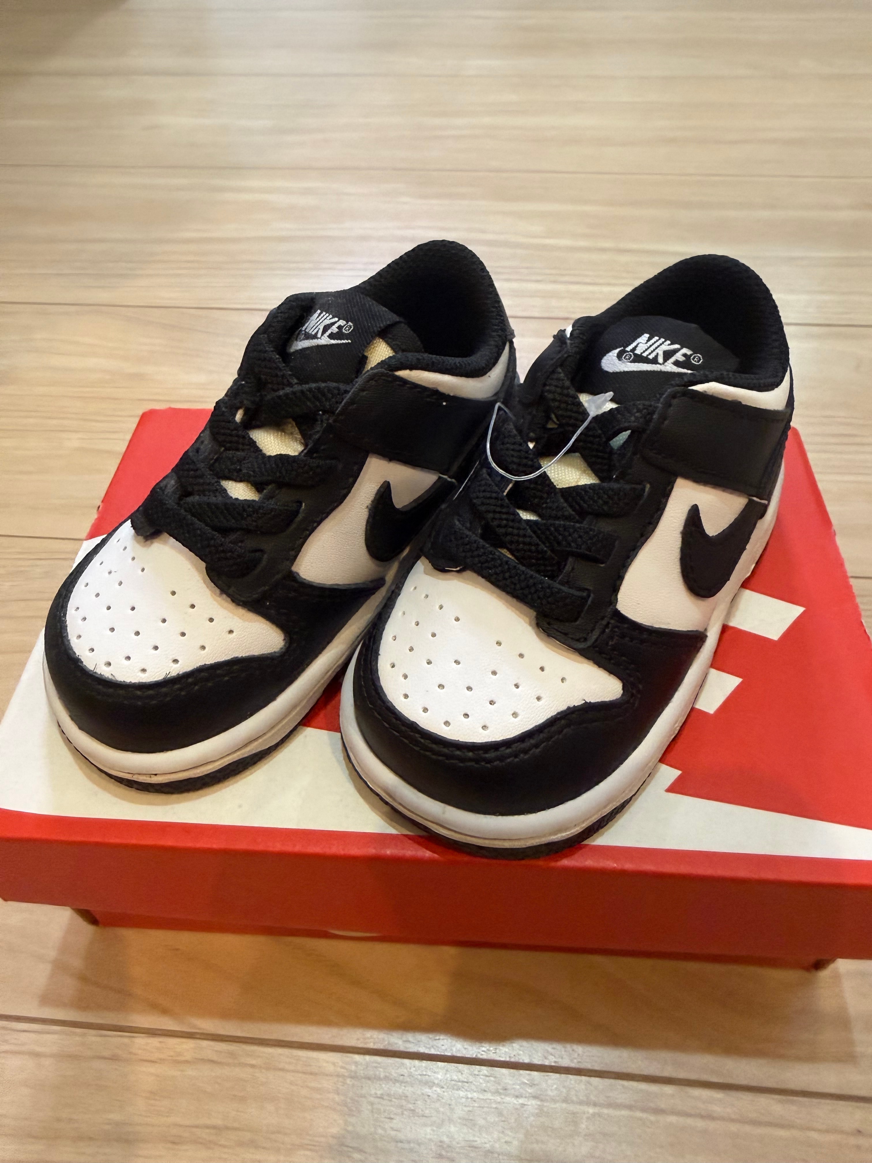 Nike TD Dunk Low "White/Black"