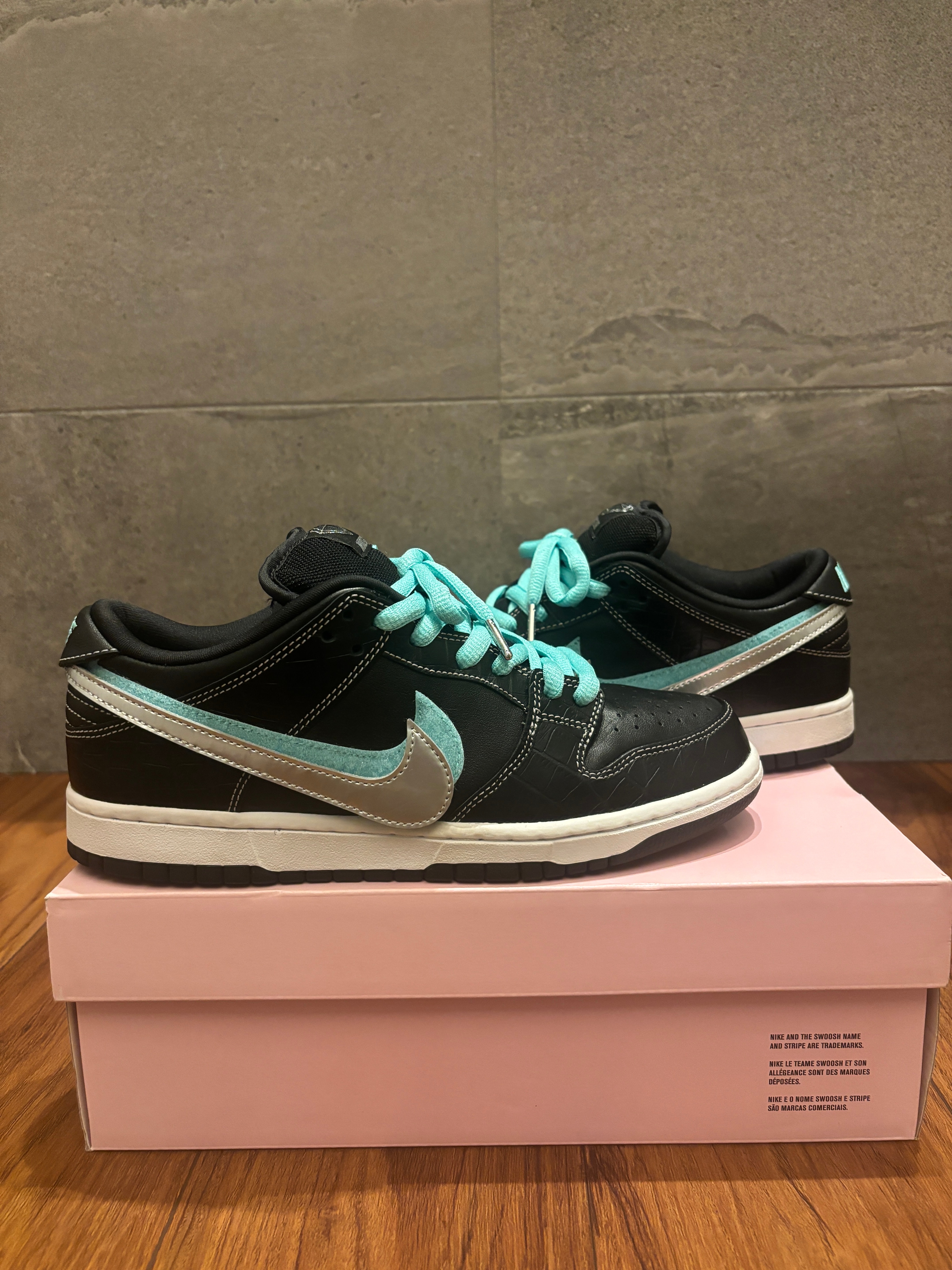 Diamond Supply Co. × Nike SB Dunk Low Pro "Black"