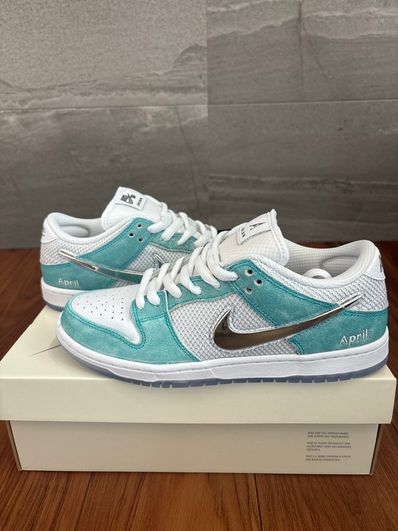 APRIL SKATEBOARDS × Nike SB Dunk Low Pro QS "White and Multi-Color"