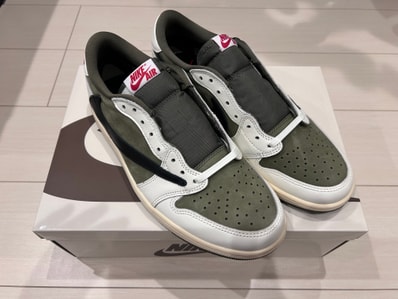 Travis Scott × Nike Air Jordan 1 Low OG SP "Reverse Olive"
