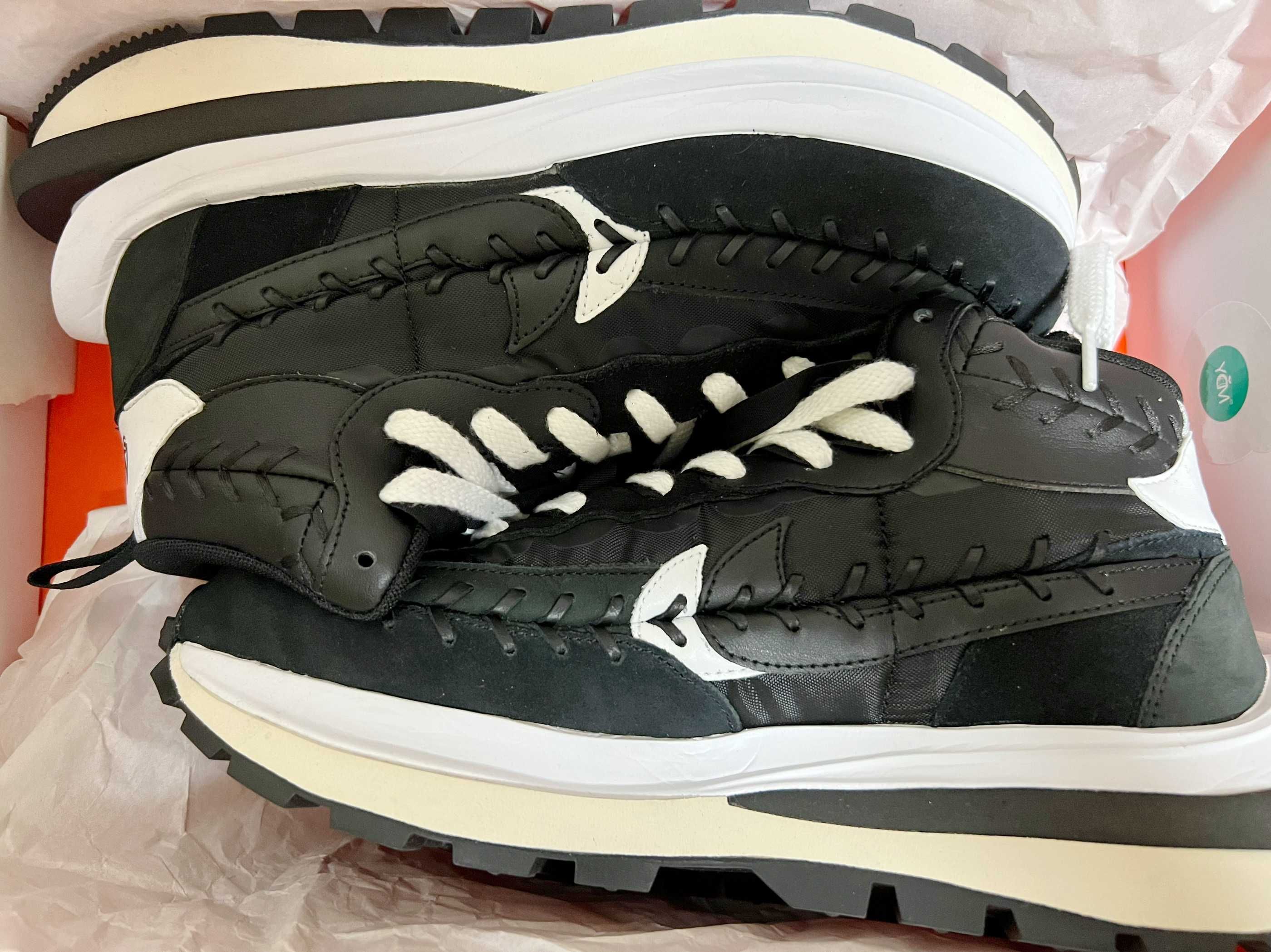 Jean-Paul Gaultier × sacai × Nike Vapor Waffle "Black/Black-White"