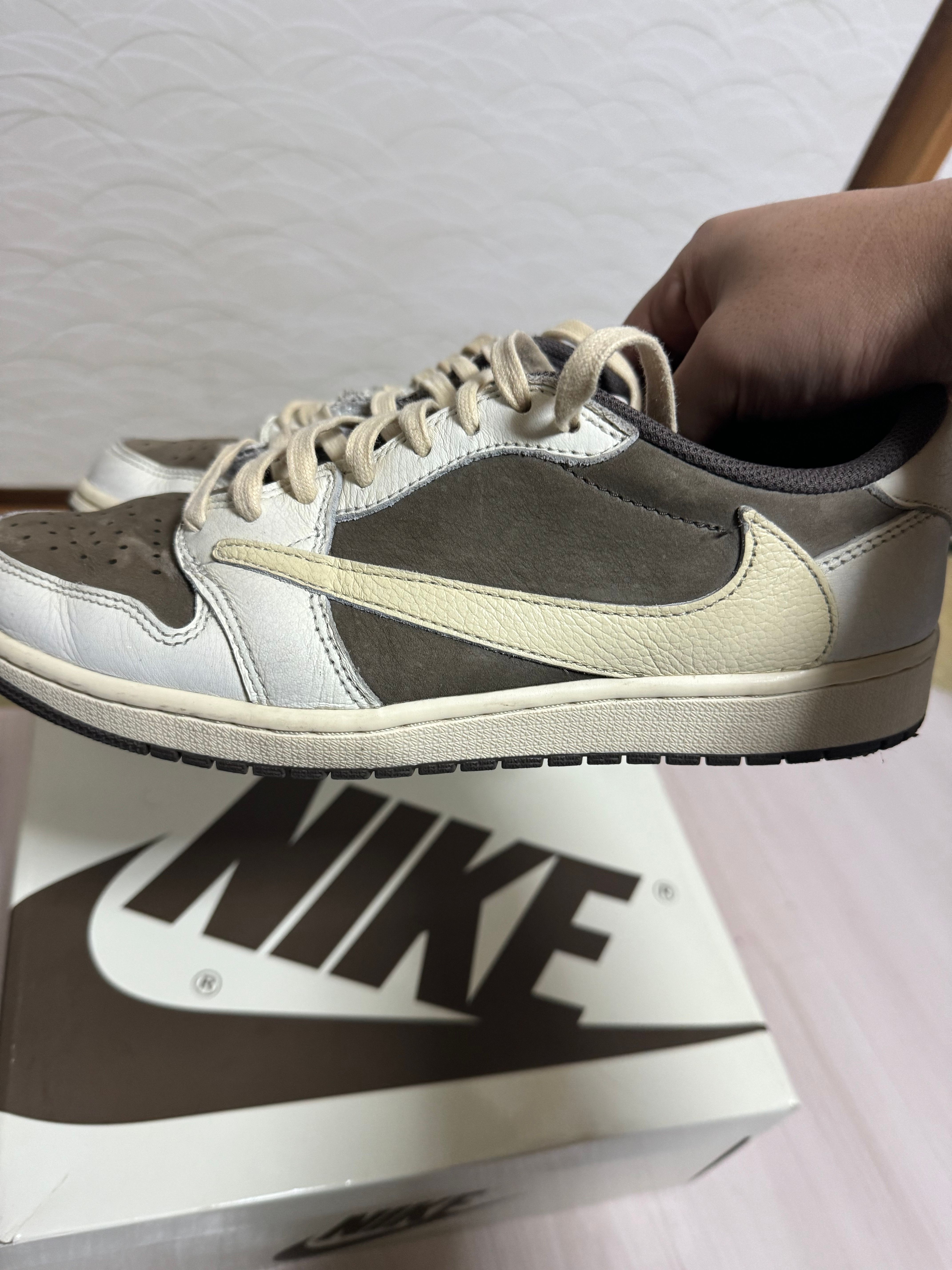 Travis Scott × Nike Air Jordan 1 Low OG SP "Reverse Mocha/Sail and Ridgerock"