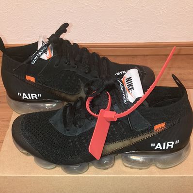 Off-White × Nike Air Vapormax "Black/Total Orange/Clear"