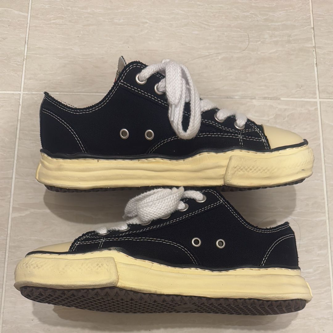 Maison MIHARA YASUHIRO PETERSON VL OG Sole Canvas Low-top Sneaker "Black" (A09FW733)