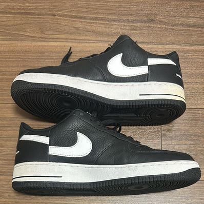 Supreme × COMME des GARCONS SHIRT × Nike Air Force 1 Low "Black/White" (2018)