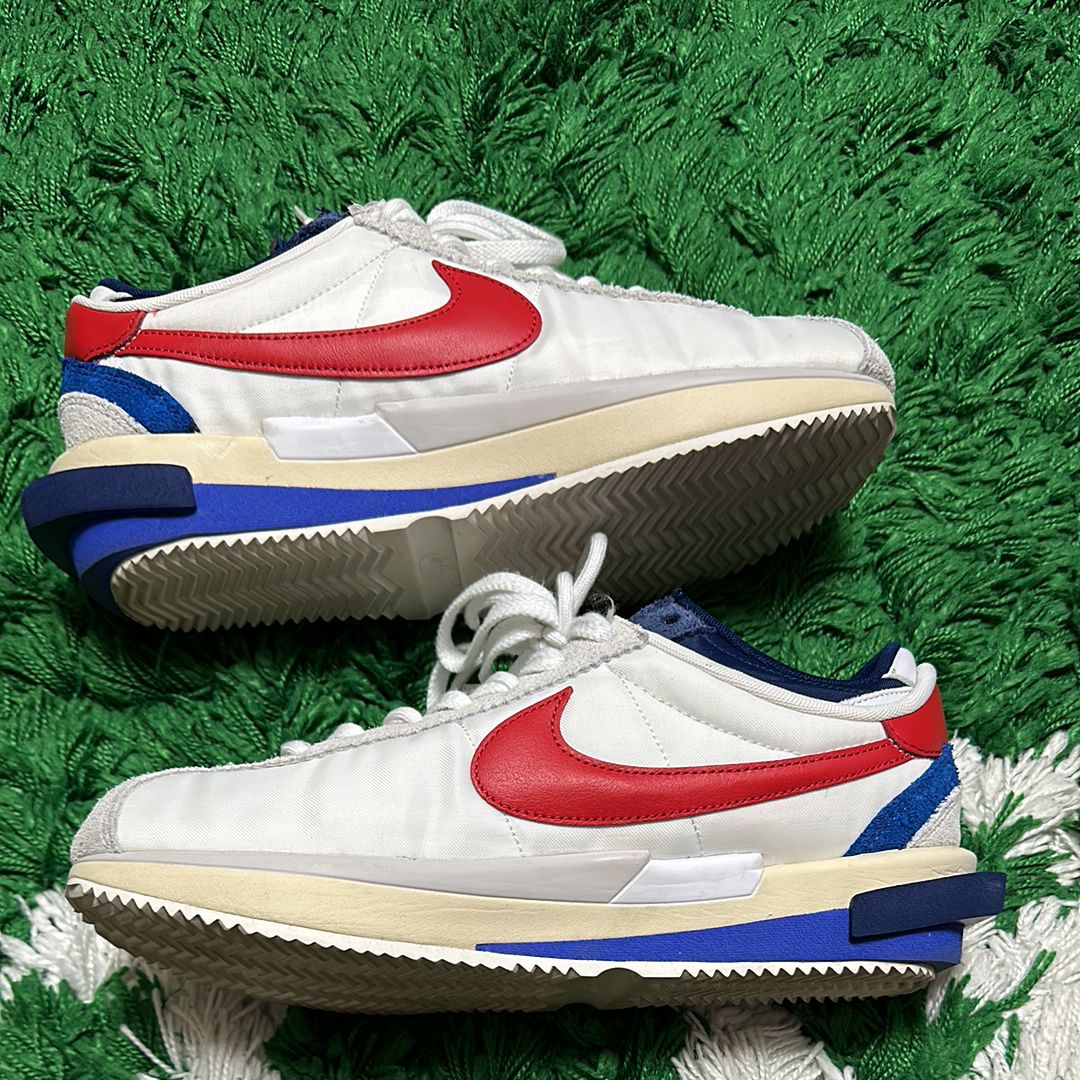 sacai × Nike Zoom Cortez "White and University Red"
