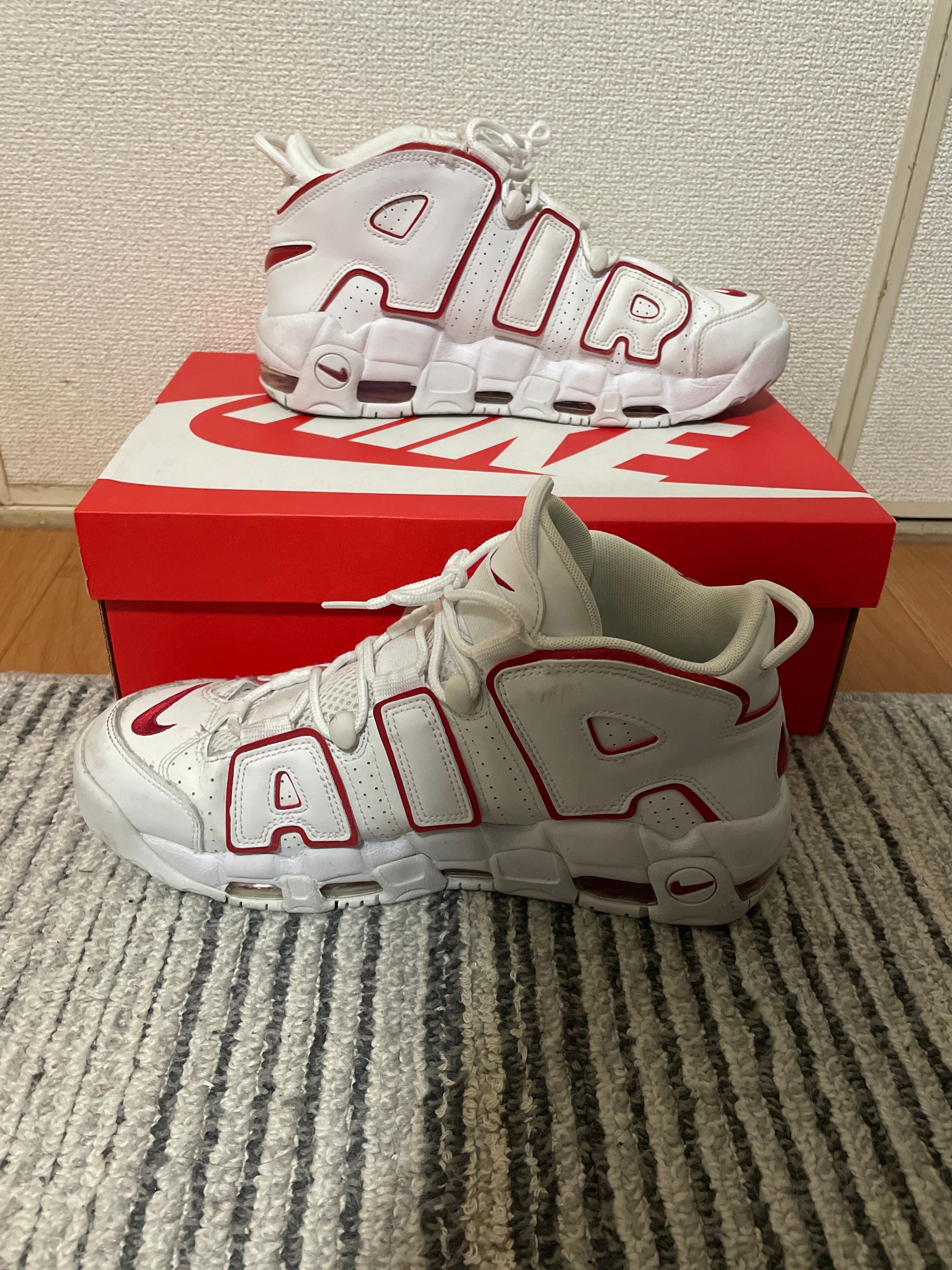 NIKE AIR MORE UPTEMPO "WHITE/VARSITY RED" (2021)