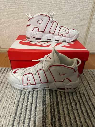 NIKE AIR MORE UPTEMPO "WHITE/VARSITY RED" (2021)