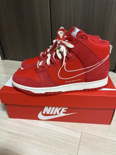 NIKE DUNK HIGH SE FIRST USE "UNIVERSITY RED"
