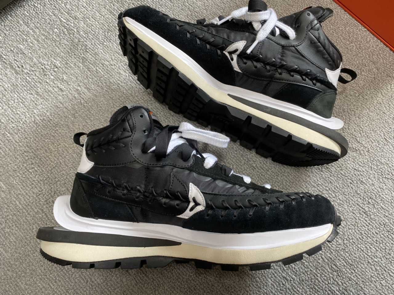 Jean-Paul Gaultier × sacai × Nike Vapor Waffle "Black/Black-White"