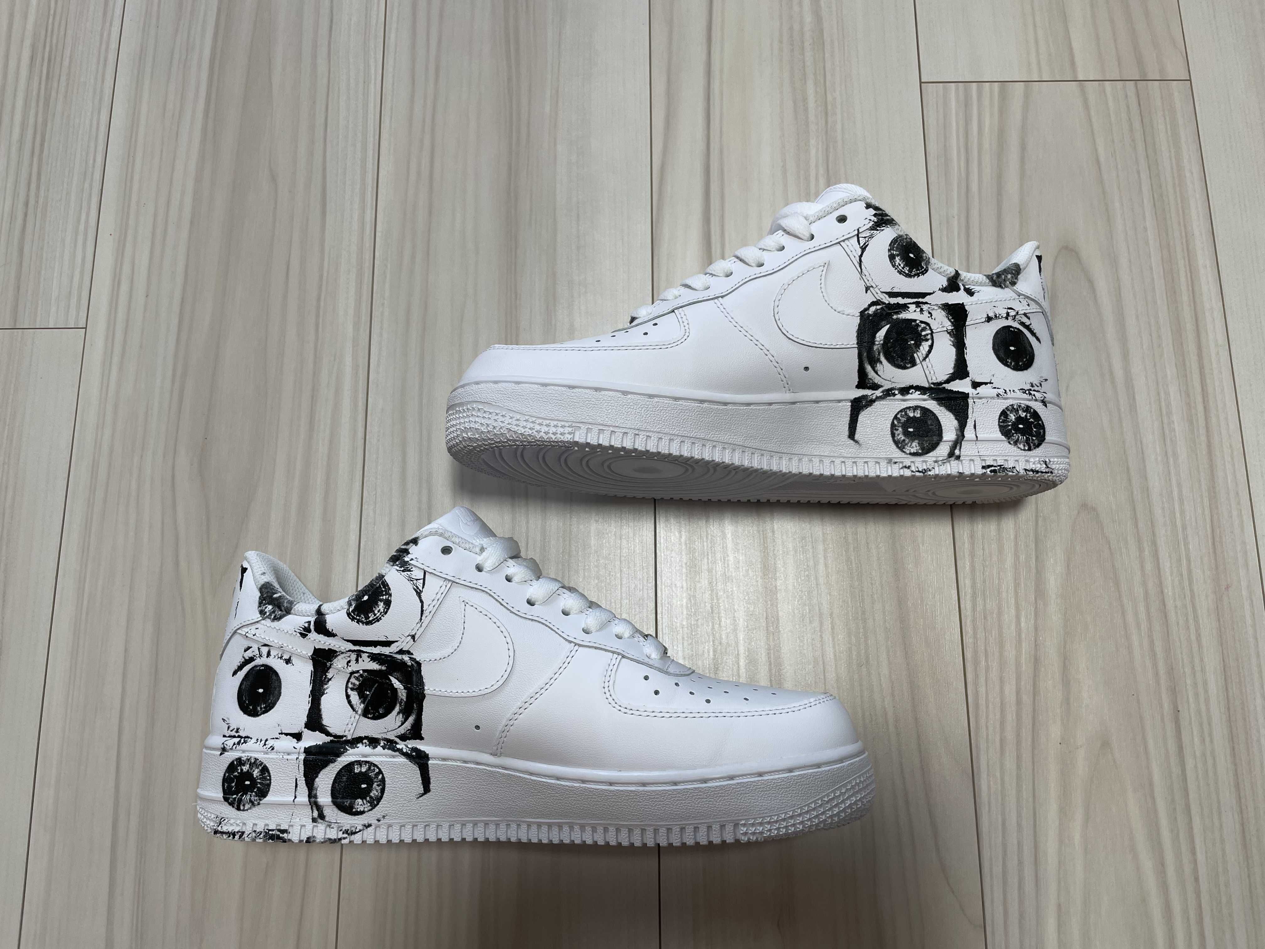 Supreme × COMME des GARCONS SHIRT × Nike Air Force 1 Low "White"