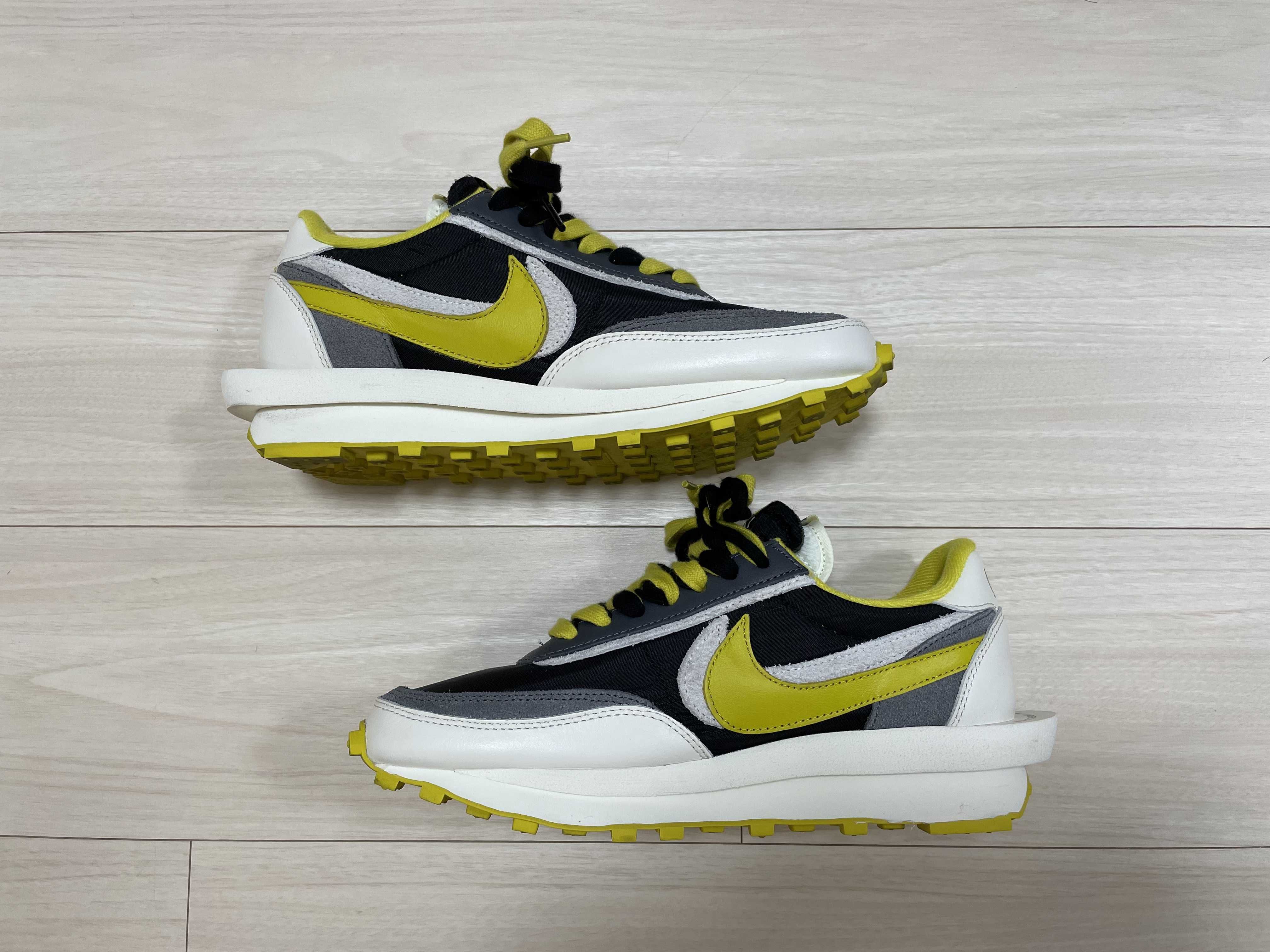 UNDERCOVER × sacai × Nike LD Waffle "Black/Sail-Dark Grey-Bright Citron"