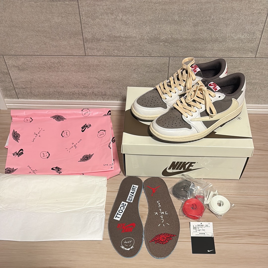 Travis Scott × Nike Air Jordan 1 Low OG SP "Reverse Mocha/Sail and Ridgerock"