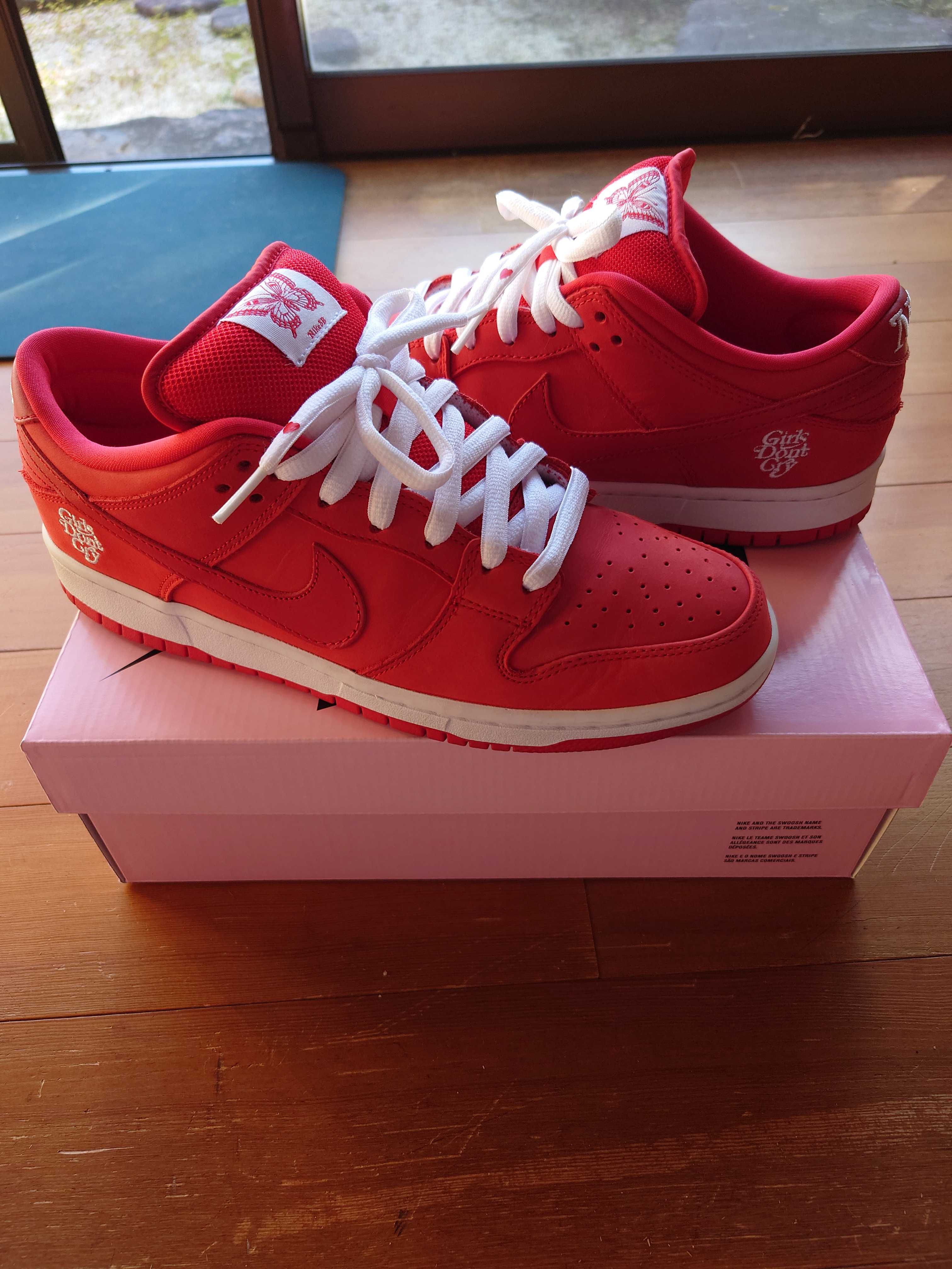 Girls Don't Cry × Nike SB Dunk Low Pro QS "Red" / VERDY